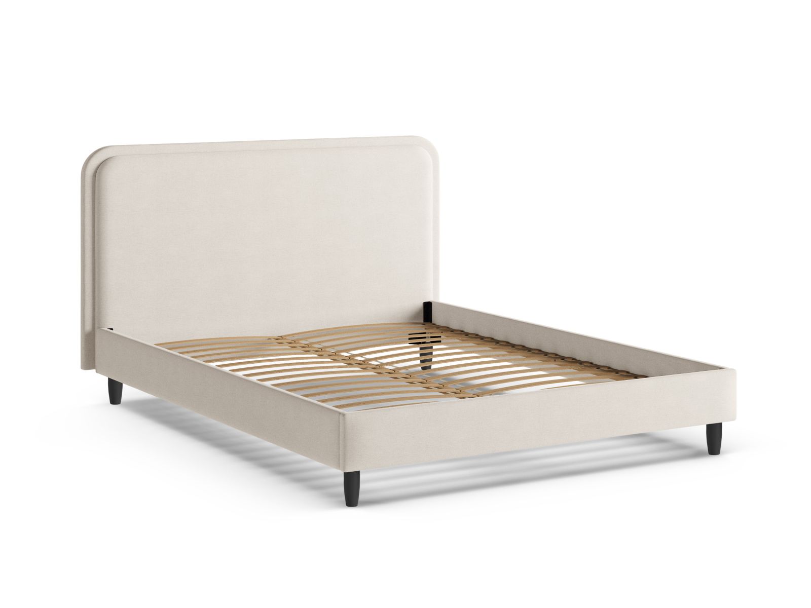 Bed With Headboard, "Aveline", 155x214x117