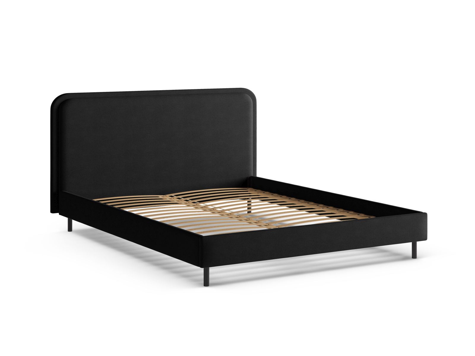 Bed With Headboard, "Aveline", 155x214x117