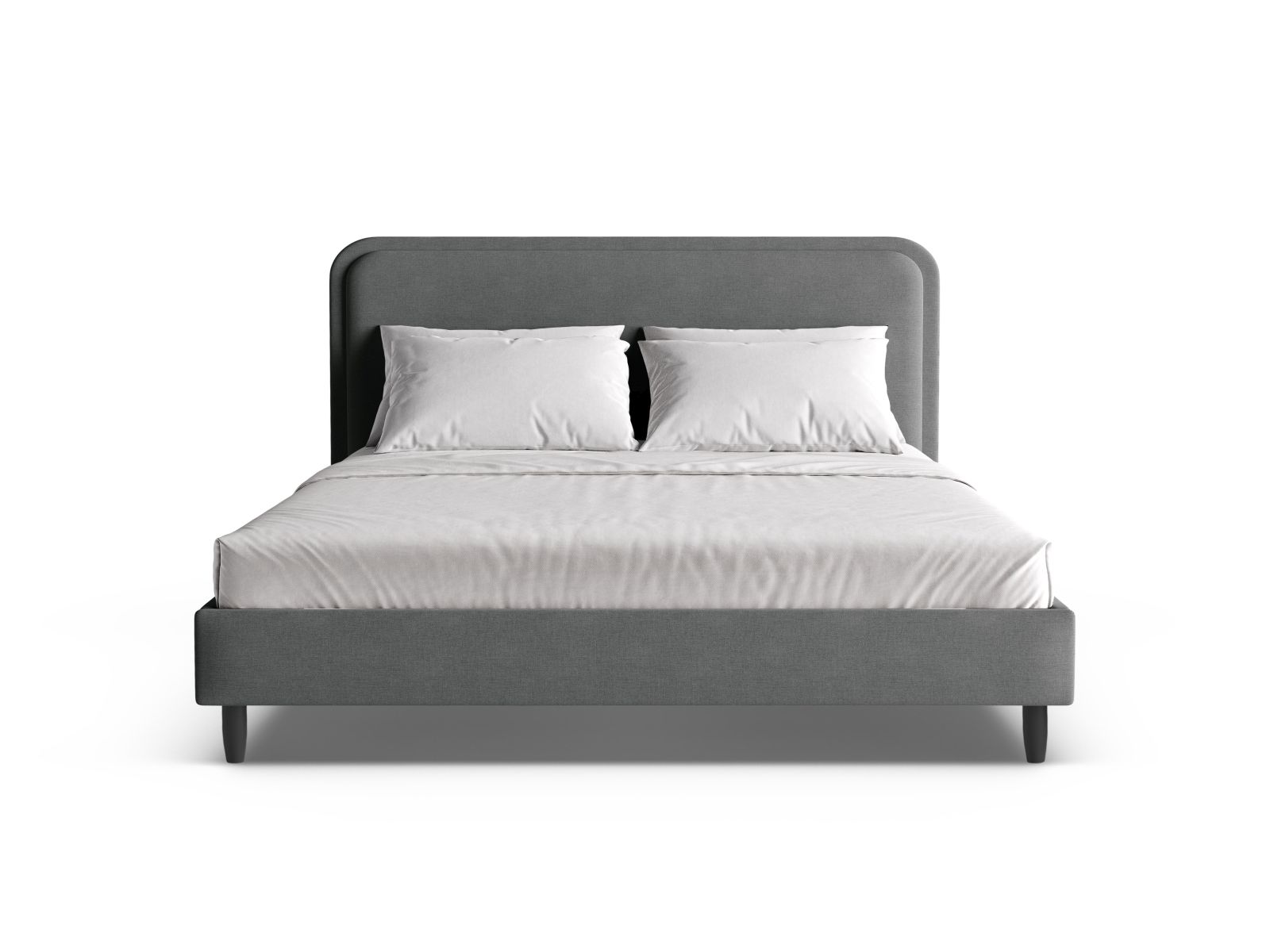 Bed With Headboard, "Aveline", 155x214x117
