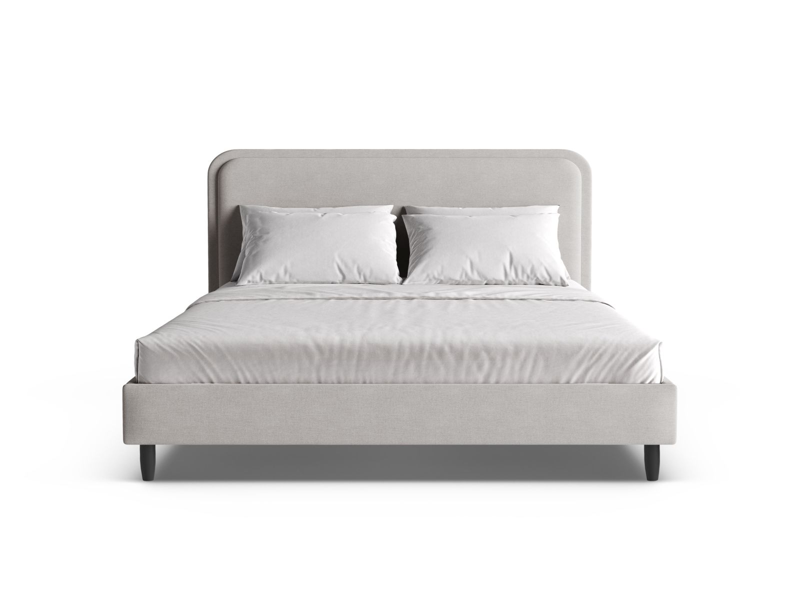 Bed With Headboard, "Aveline", 155x214x117