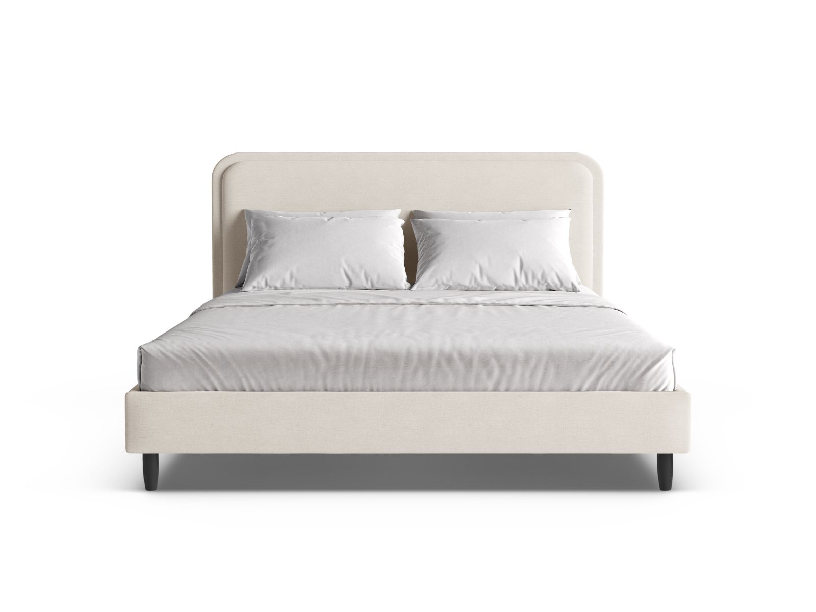 Bed With Headboard, "Aveline", 175x214x117
