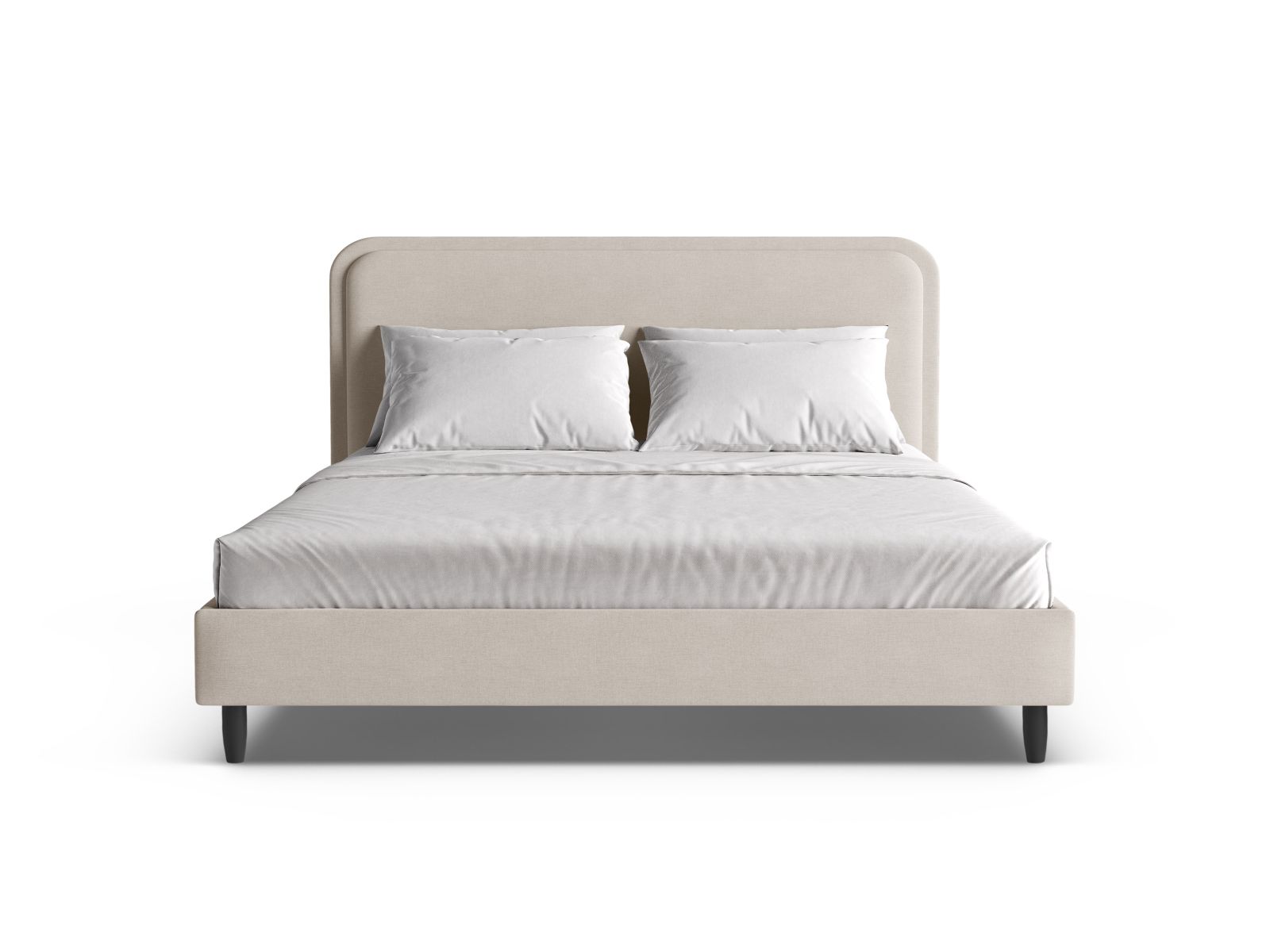 Bed With Headboard, "Aveline", 175x214x117