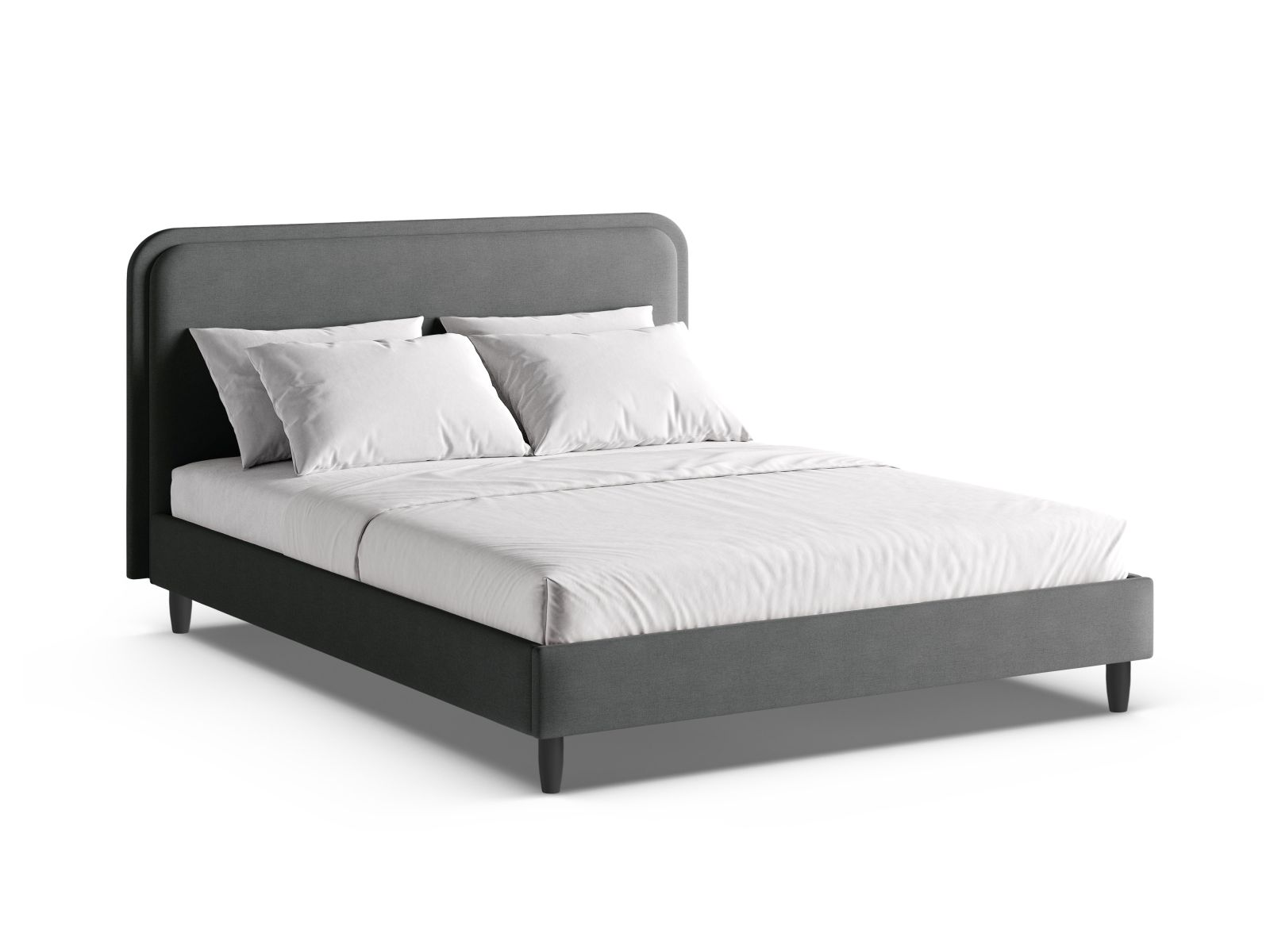 Bed With Headboard, "Aveline", 175x214x117