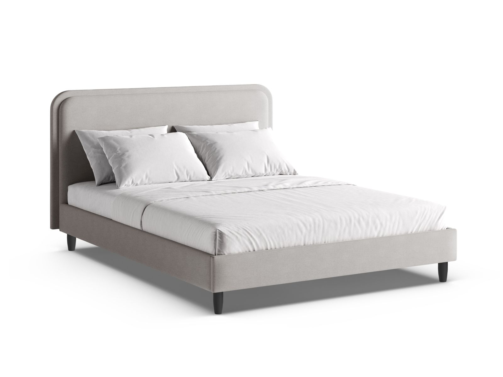Bed With Headboard, "Aveline", 175x214x117