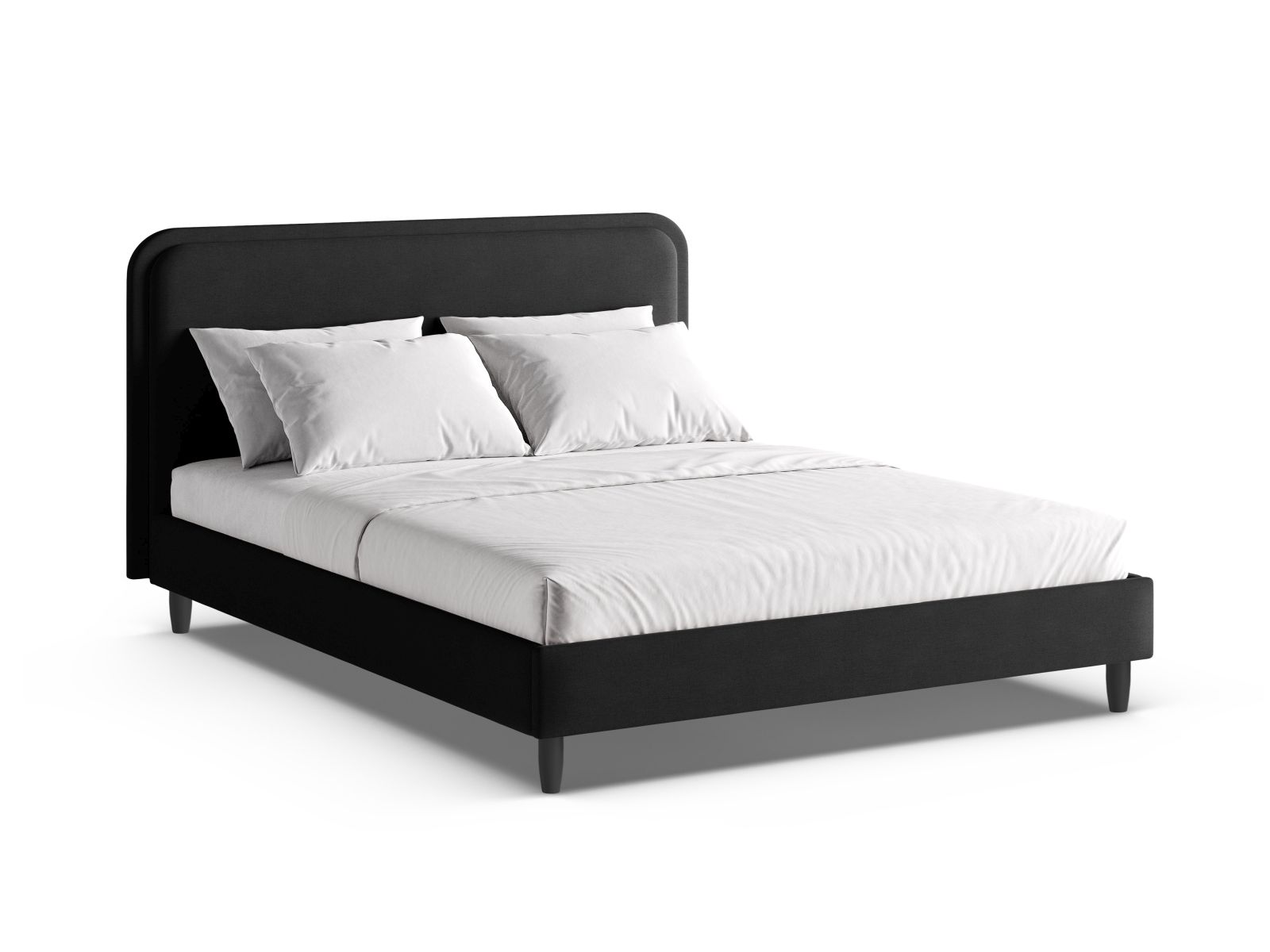 Bed With Headboard, "Aveline", 175x214x117