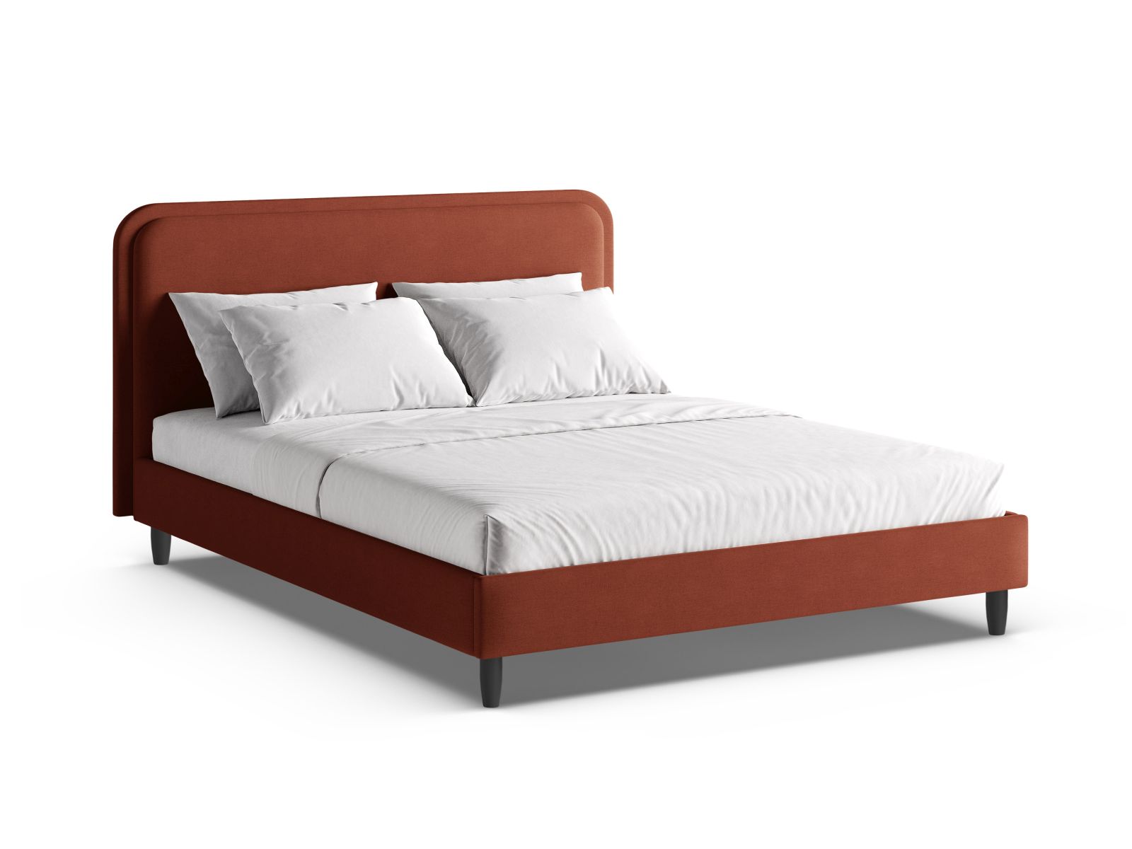 Bed With Headboard, "Aveline", 195x214x117