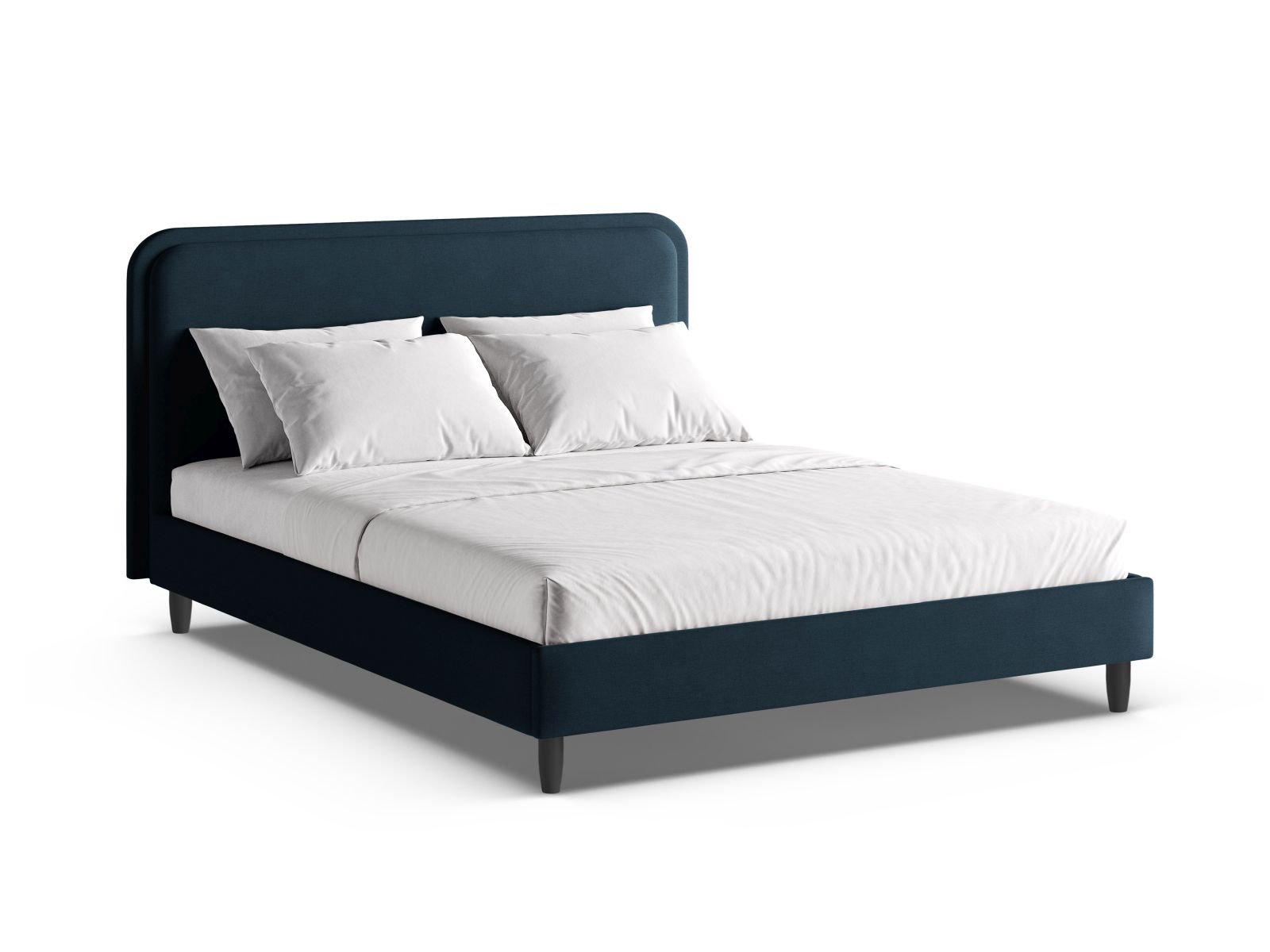 Bed With Headboard, "Aveline", 195x214x117
