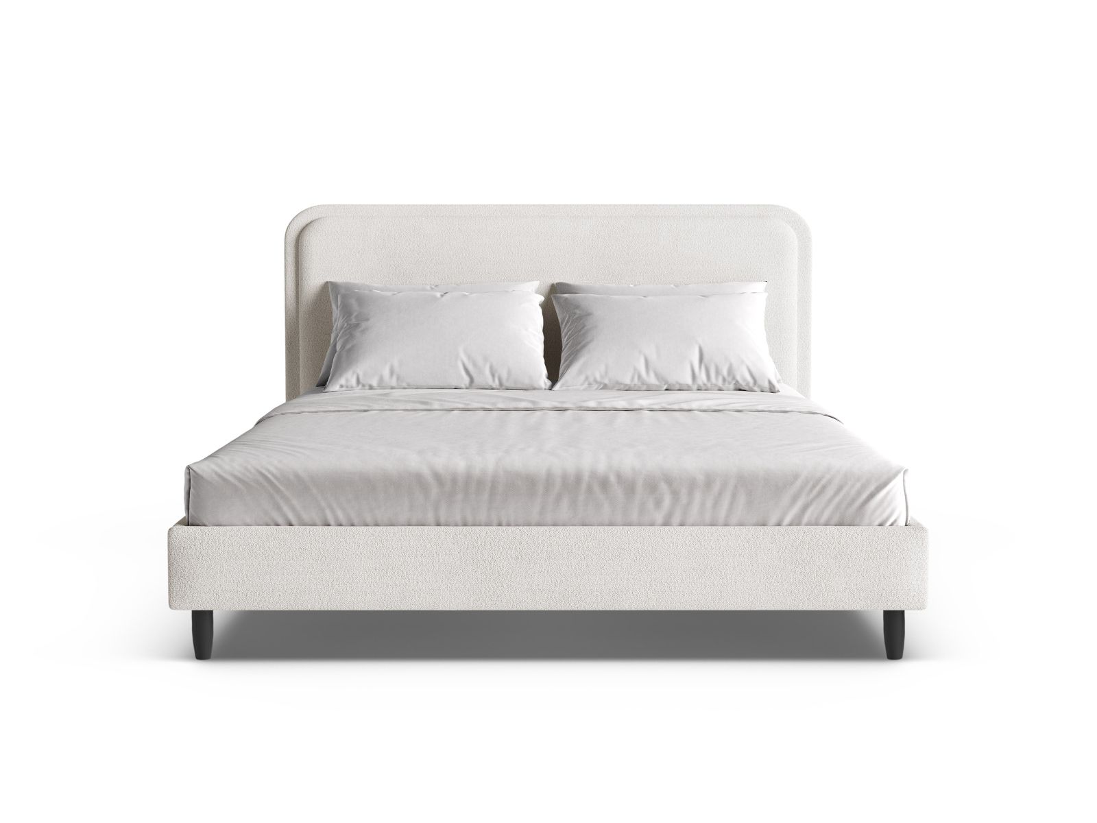 Bed With Headboard, "Aveline", 155x214x117