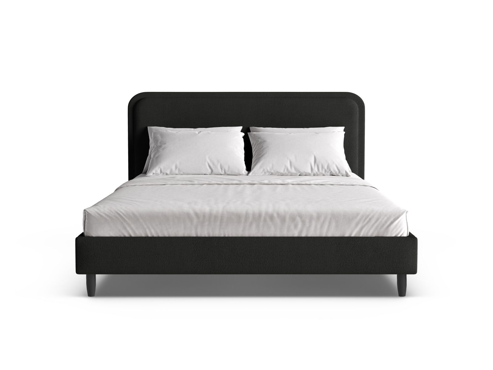 Bed With Headboard, "Aveline", 155x214x117