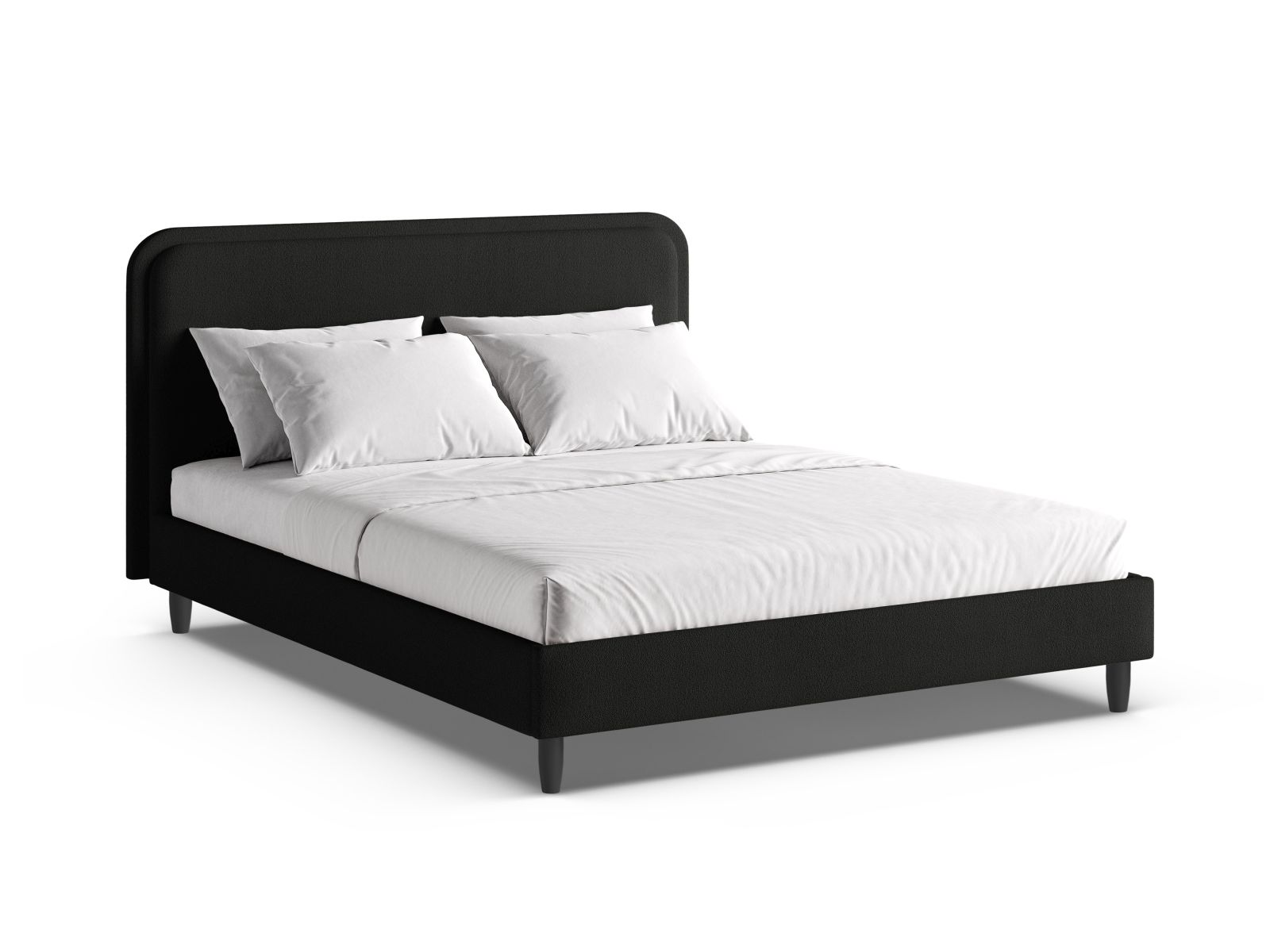 Bed With Headboard, "Aveline", 175x214x117