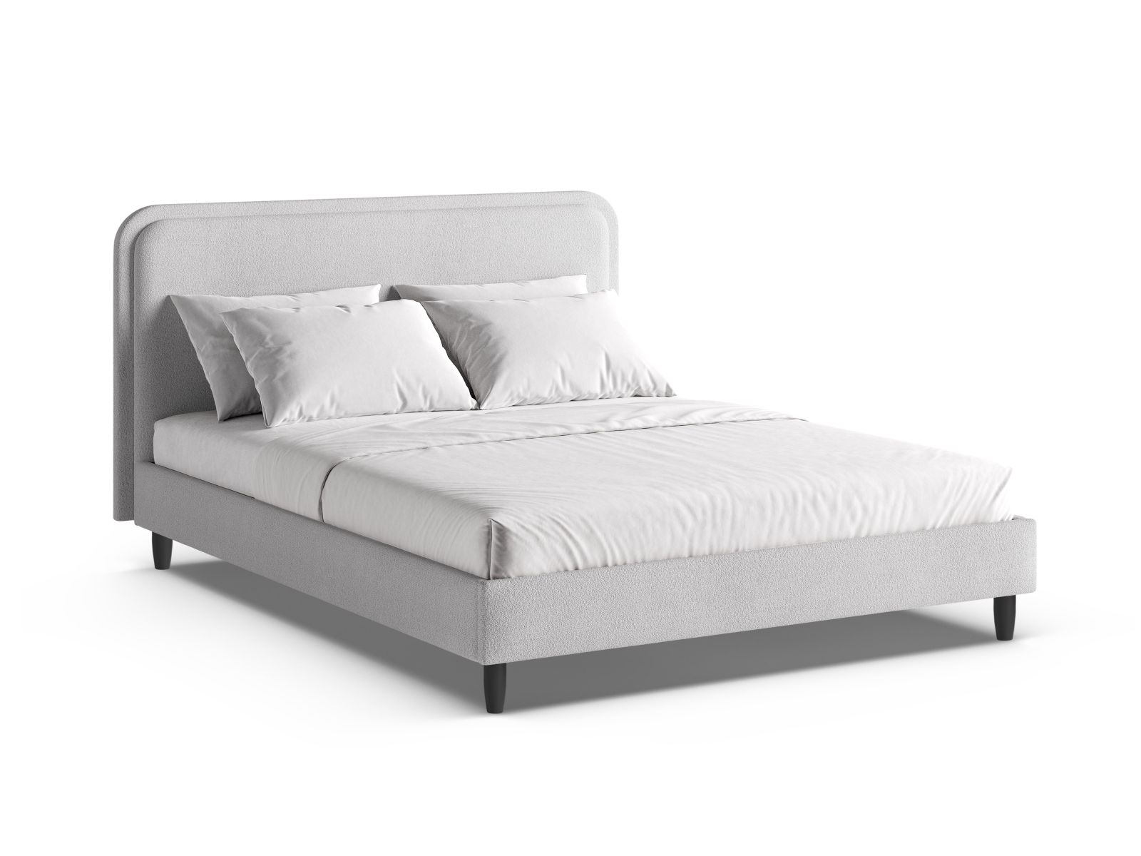 Bed With Headboard, "Aveline", 175x214x117