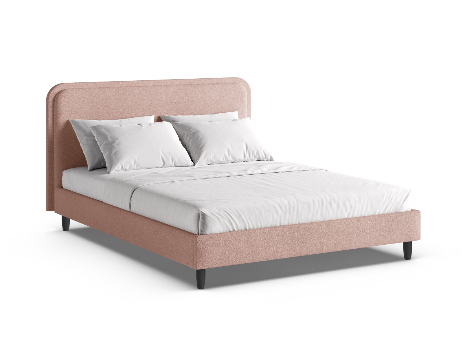 Bed With Headboard, "Aveline", 195x214x117