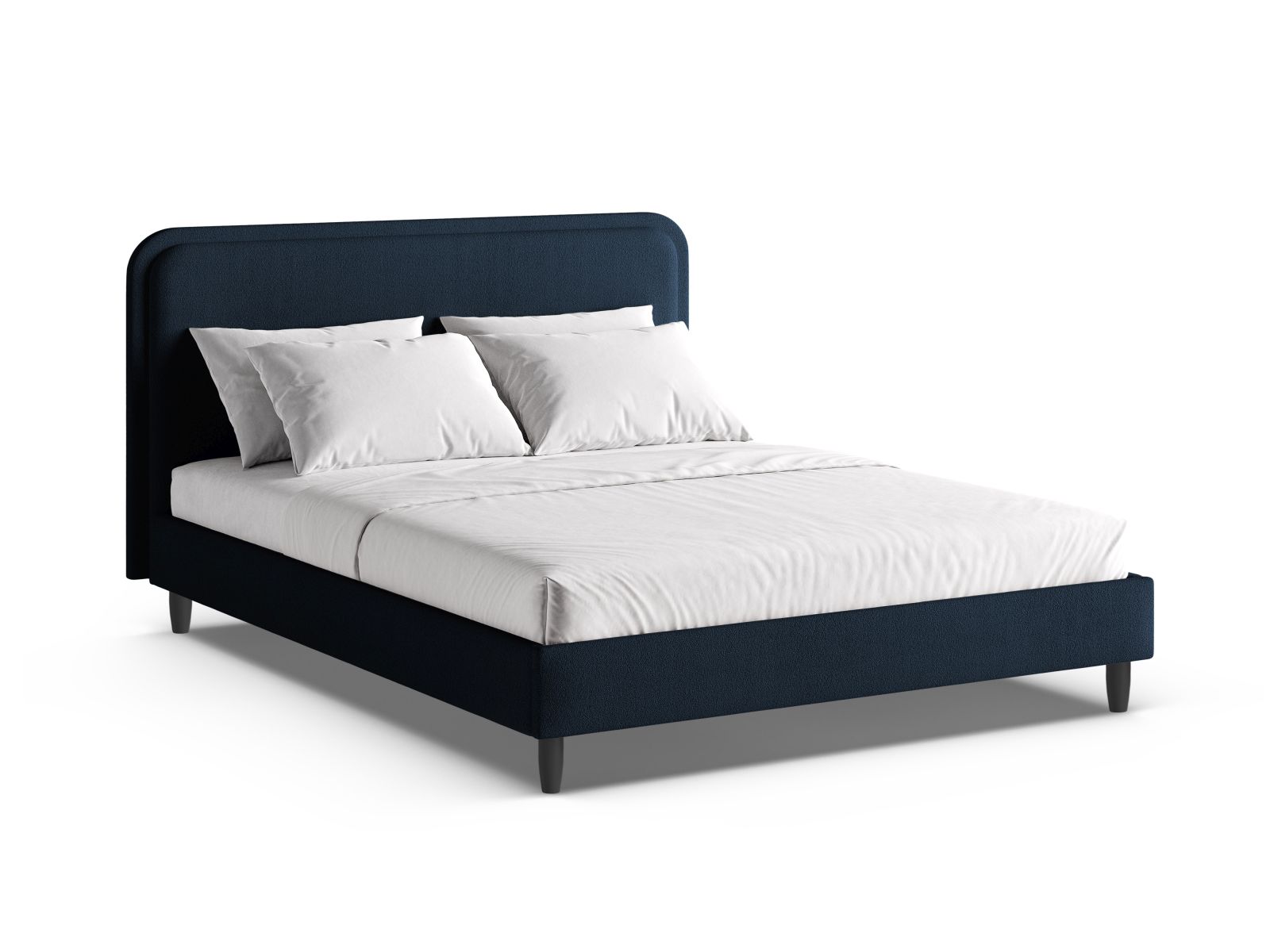 Bed With Headboard, "Aveline", 195x214x117