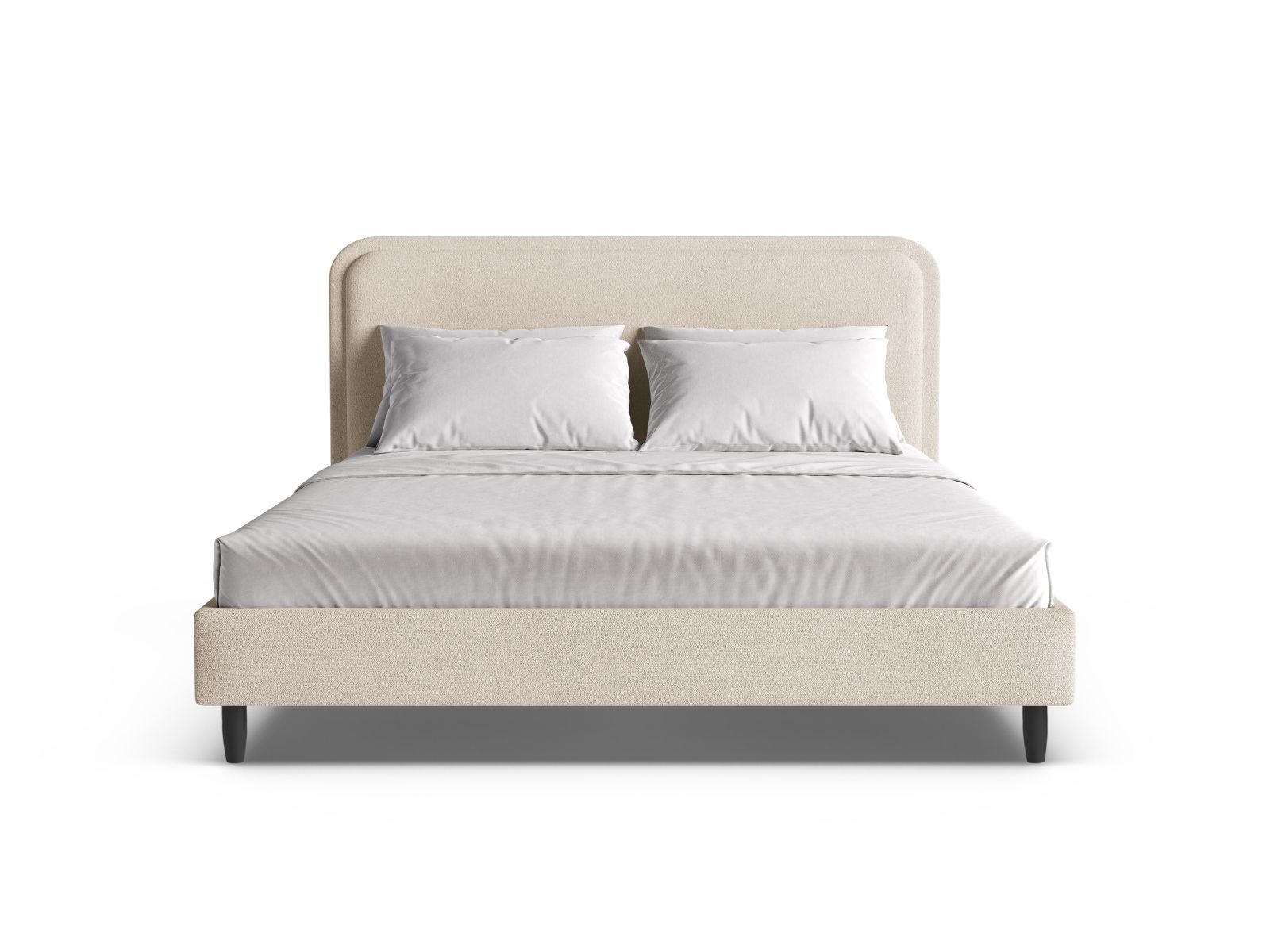Bed With Headboard, "Aveline", 215x214x117