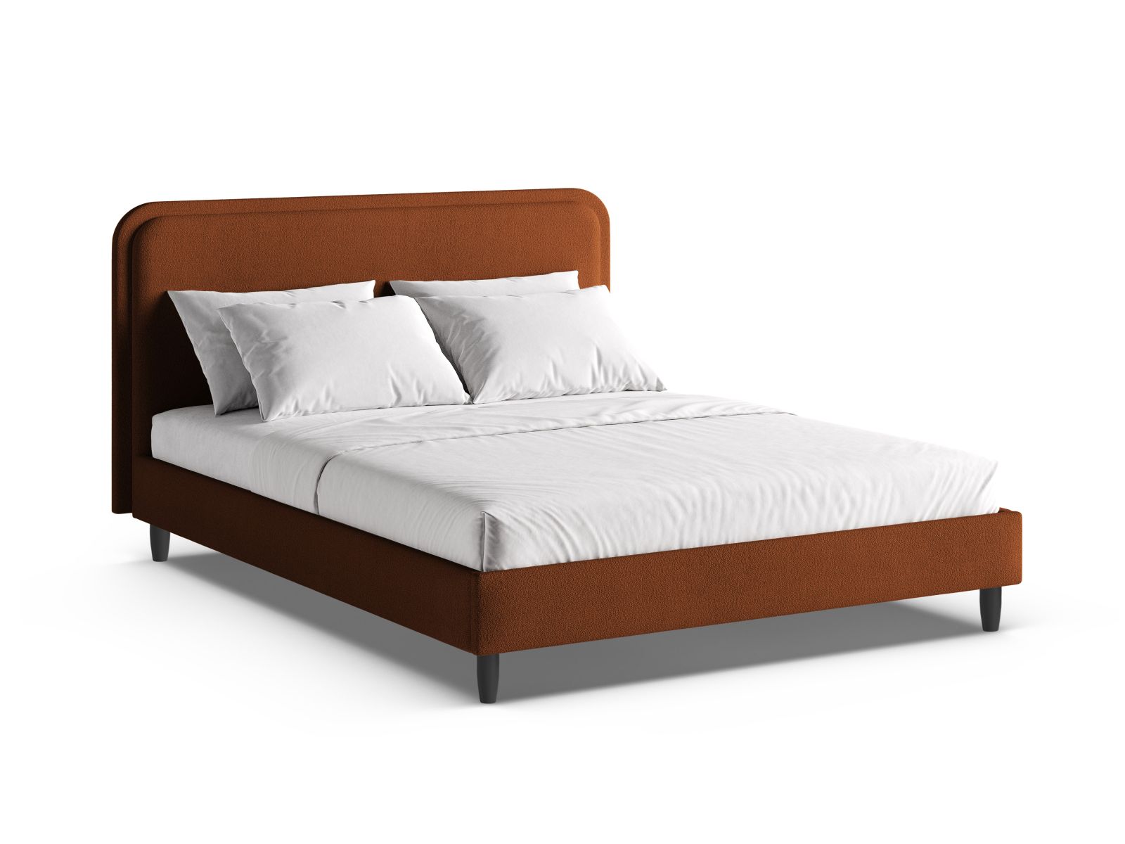 Bed With Headboard, "Aveline", 215x214x117