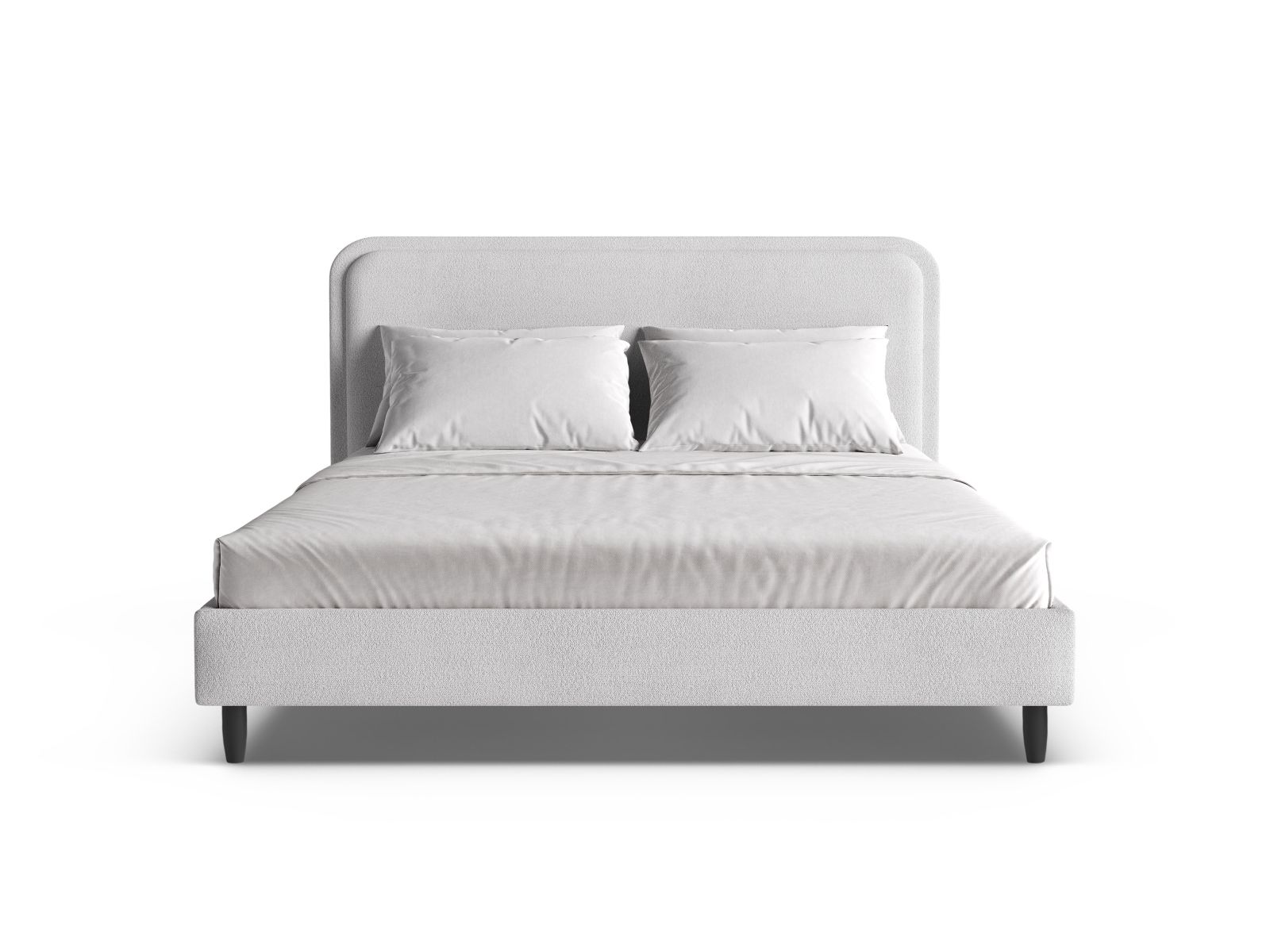 Bed With Headboard, "Aveline", 215x214x117