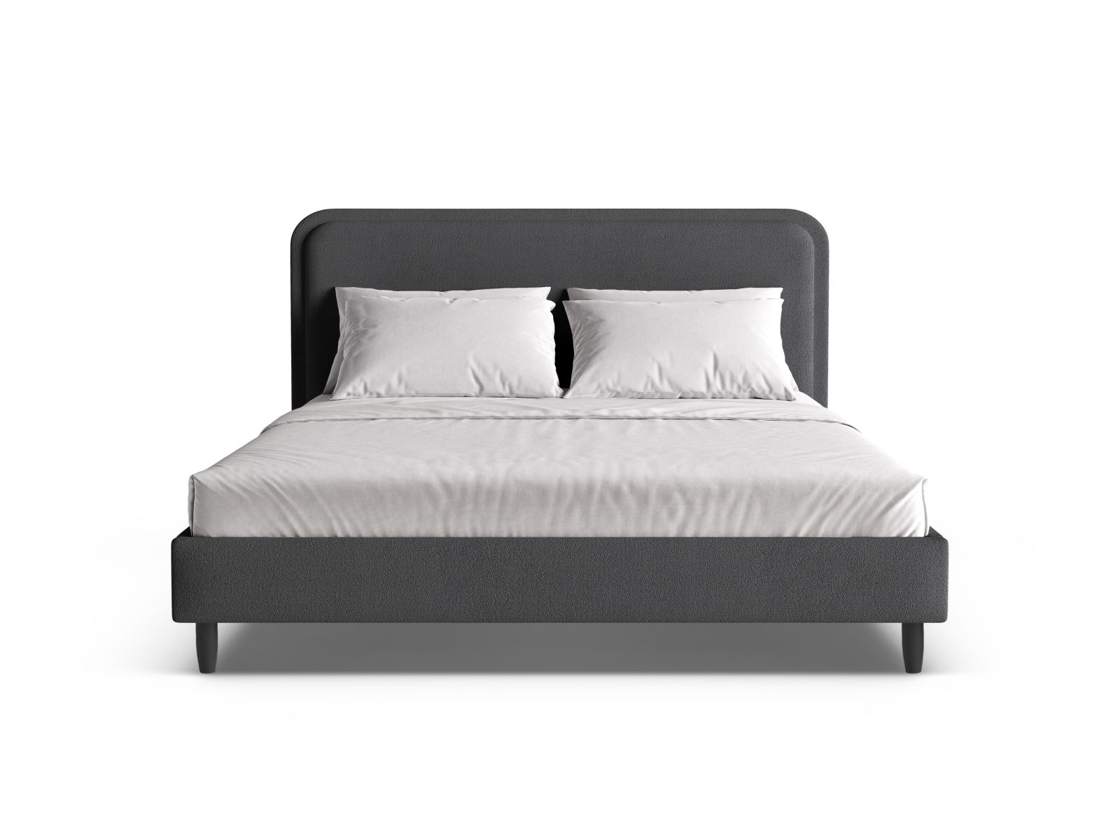 Bed With Headboard, "Aveline", 215x214x117