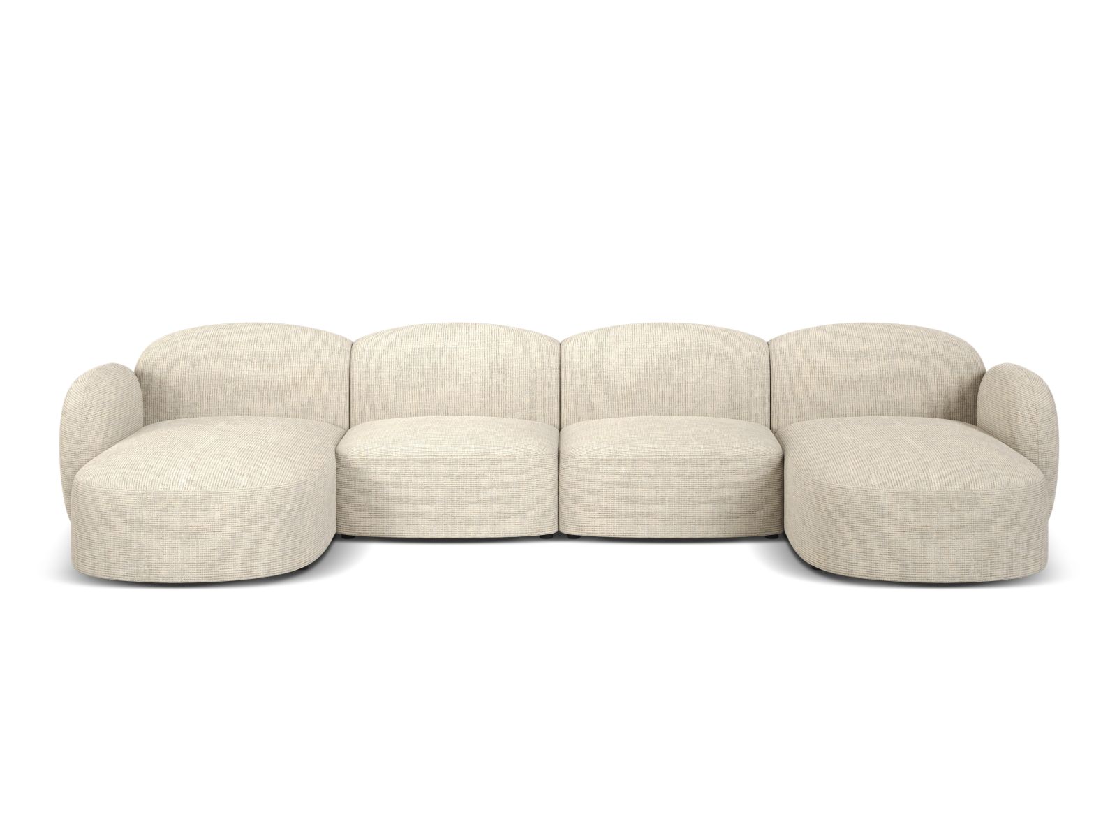 Panoramic Sofa, "Blair", 6 Seats, 354x167x76