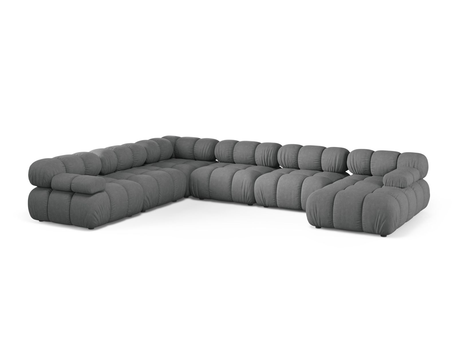 Modular Panoramic Left Corner Sofa, "Bellis", 8 Seats, 376x282x70