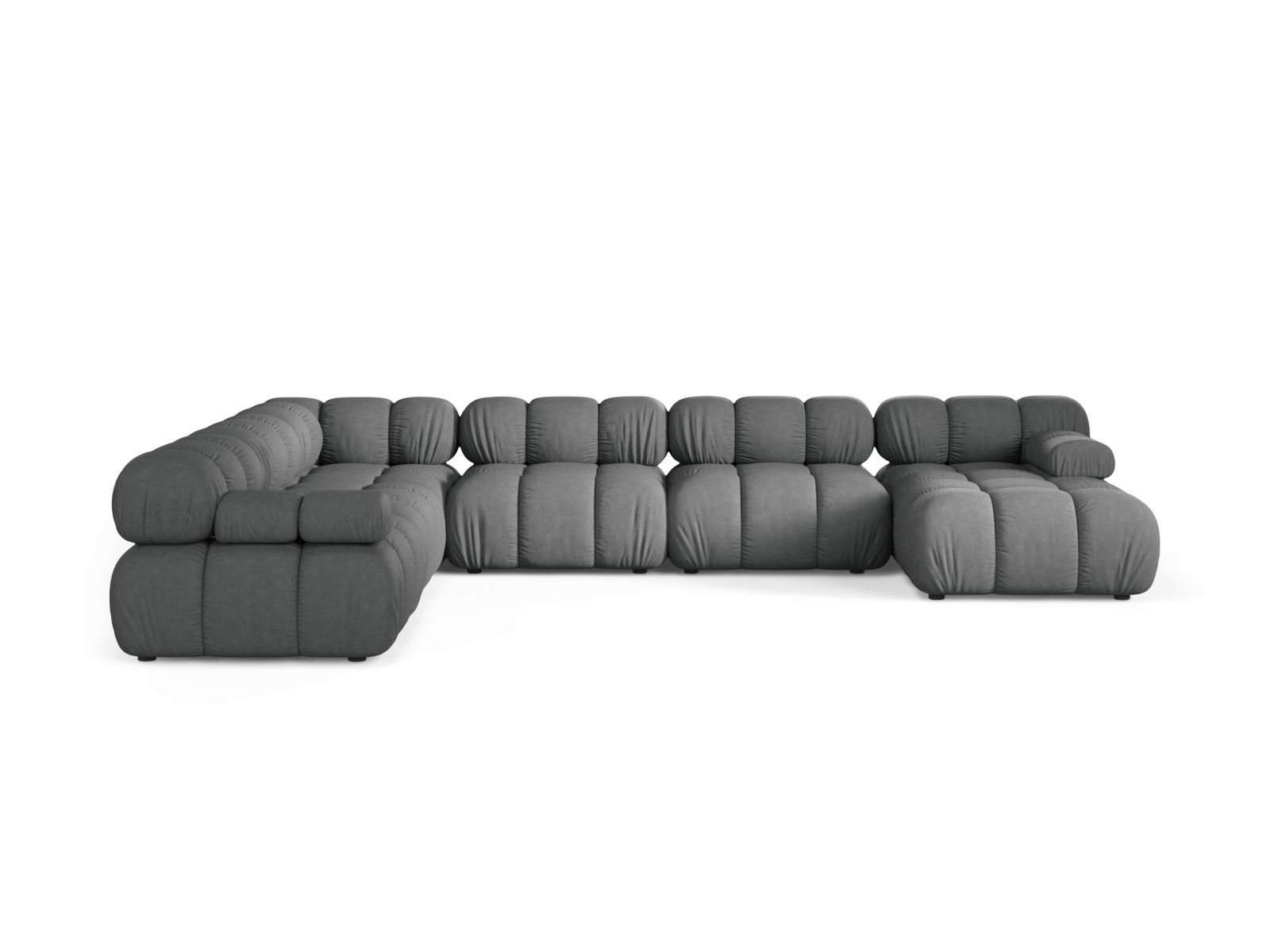 Modular Panoramic Left Corner Sofa, "Bellis", 8 Seats, 376x282x70