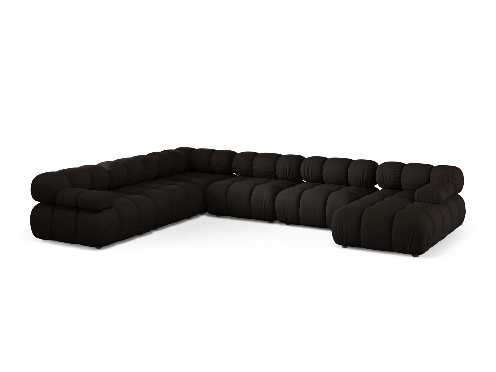 Modular Panoramic Left Corner Sofa, "Bellis", 8 Seats, 376x282x70