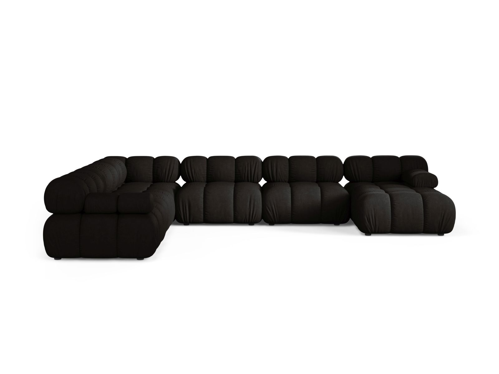 Modular Panoramic Left Corner Sofa, "Bellis", 8 Seats, 376x282x70