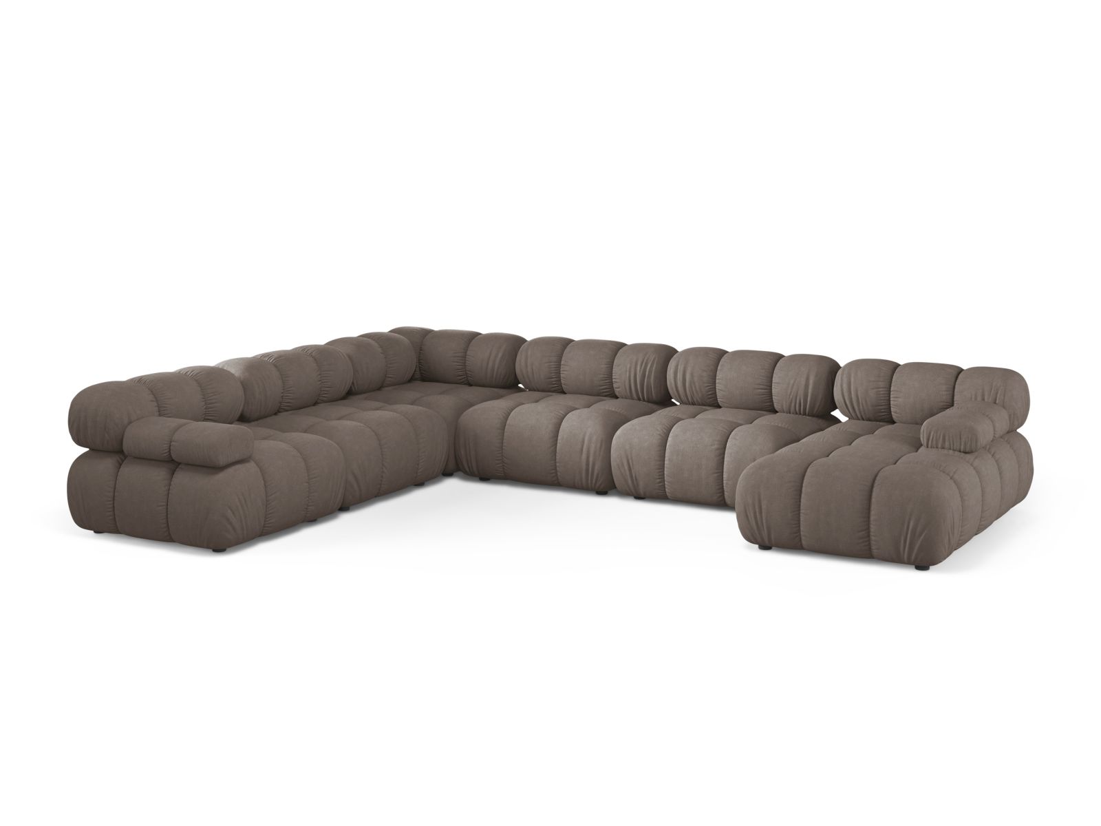 Modular Panoramic Left Corner Sofa, "Bellis", 8 Seats, 376x282x70