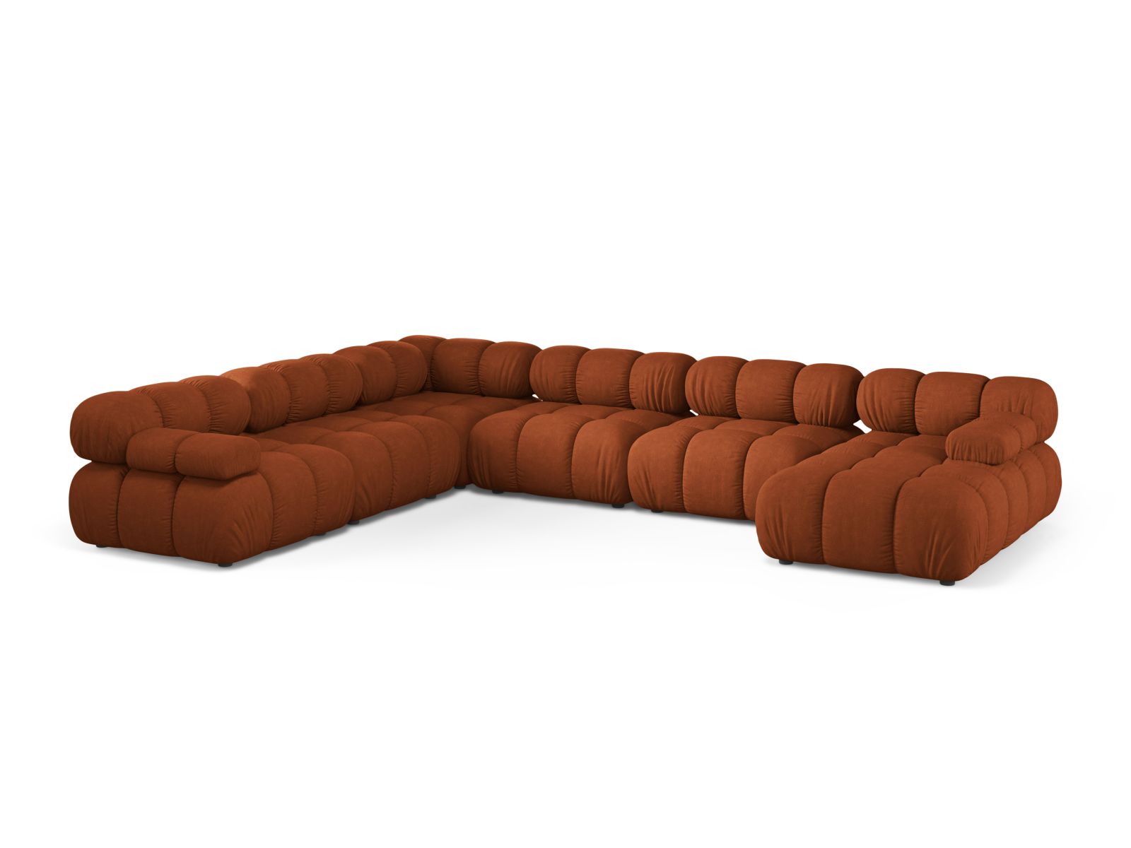 Modular Panoramic Left Corner Sofa, "Bellis", 8 Seats, 376x282x70