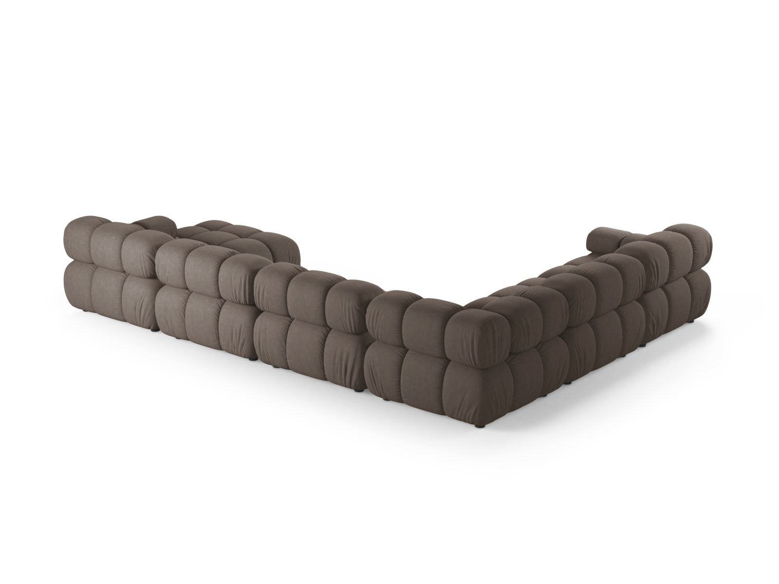 Modular Panoramic Left Corner Sofa, "Bellis", 8 Seats, 376x282x70