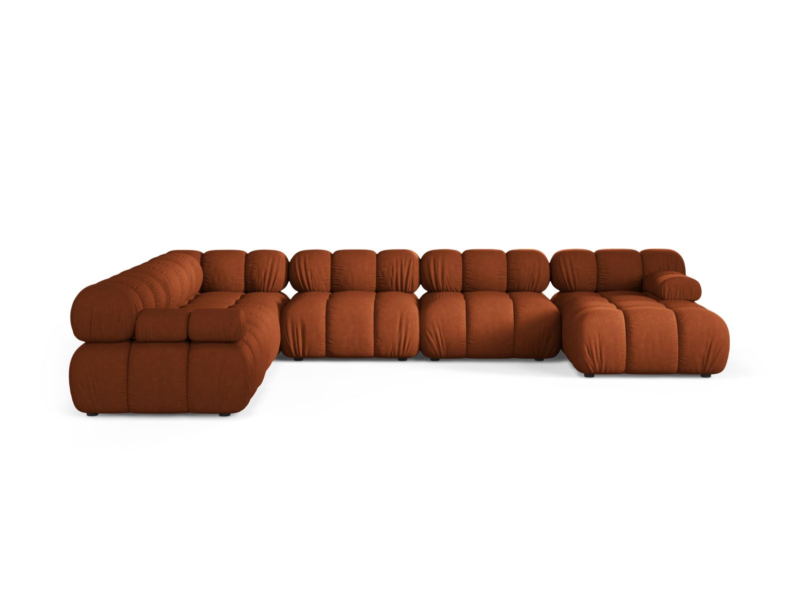 Modular Panoramic Left Corner Sofa, "Bellis", 8 Seats, 376x282x70