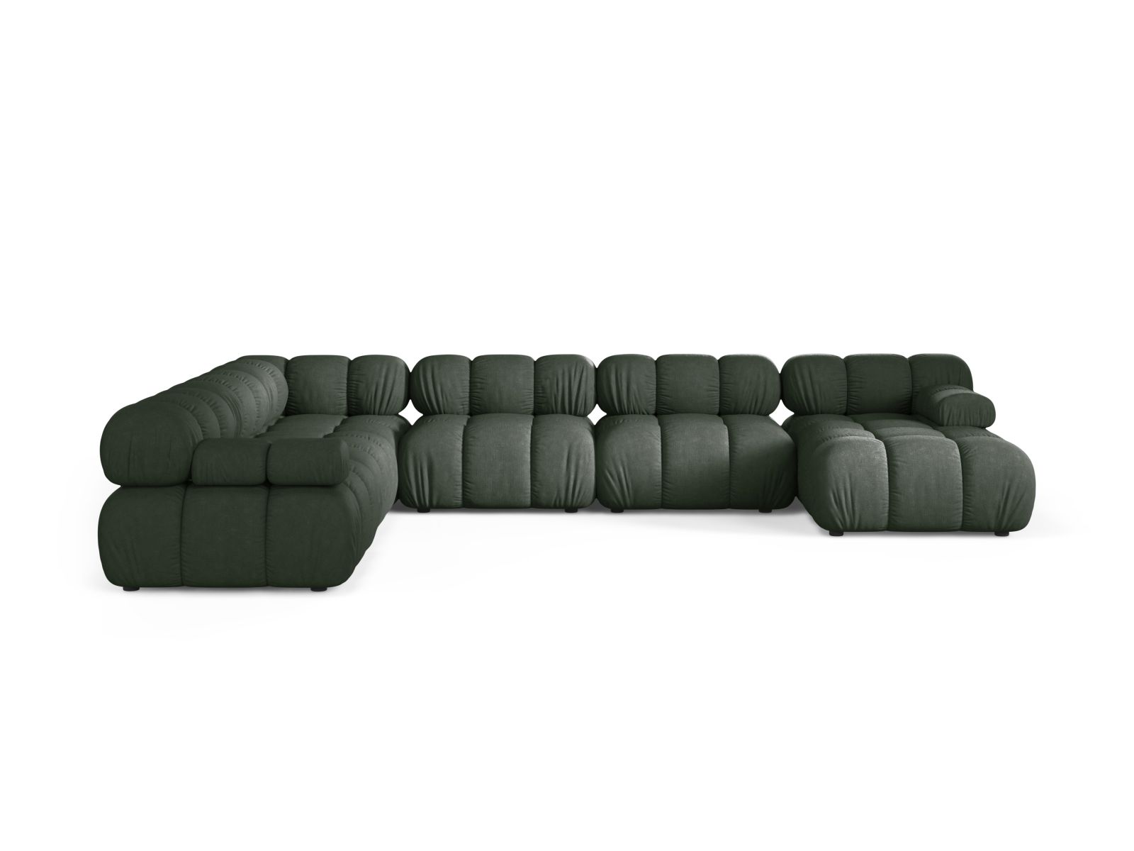 Modular Panoramic Left Corner Sofa, "Bellis", 8 Seats, 376x282x70