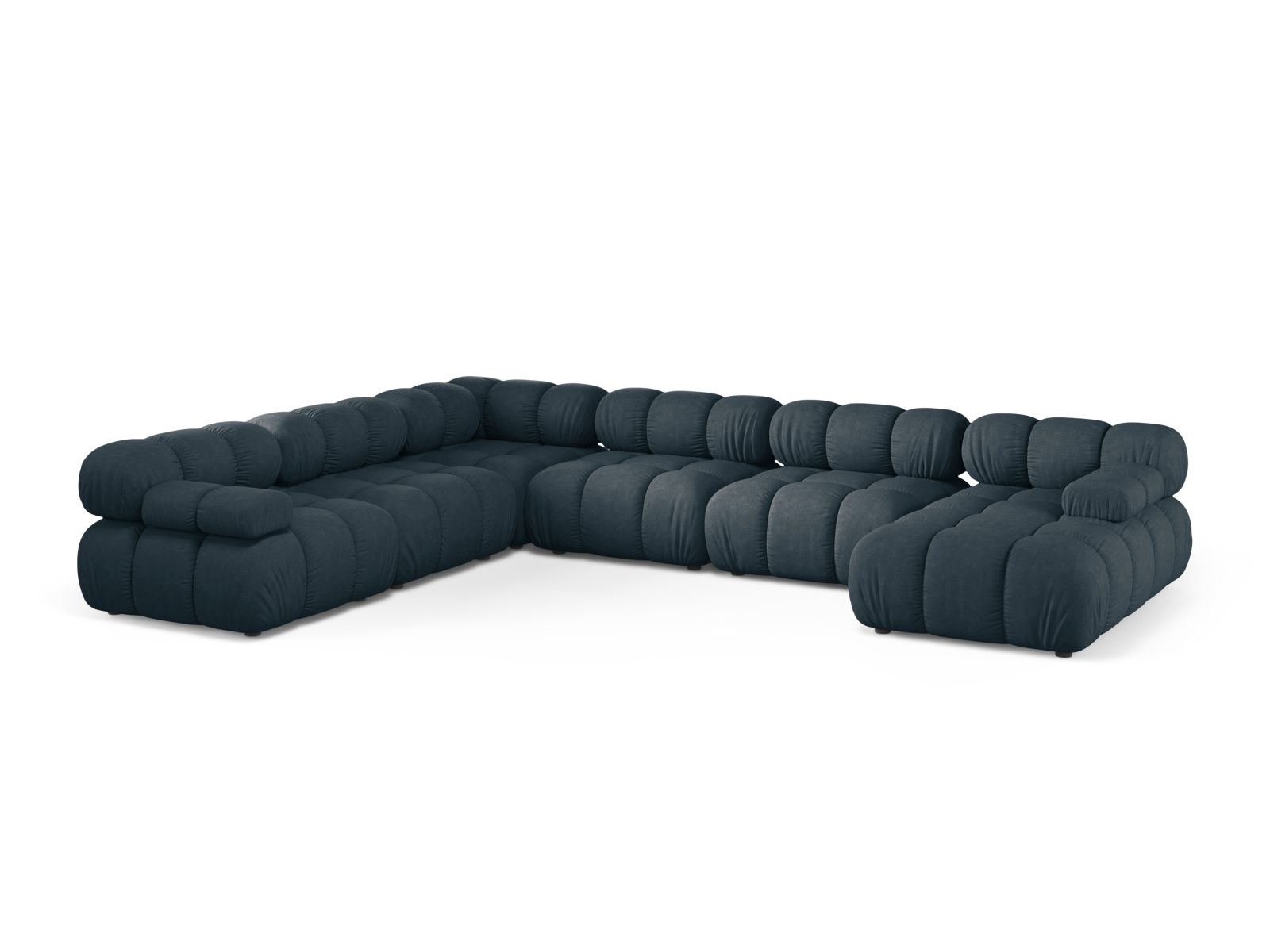 Modular Panoramic Left Corner Sofa, "Bellis", 8 Seats, 376x282x70