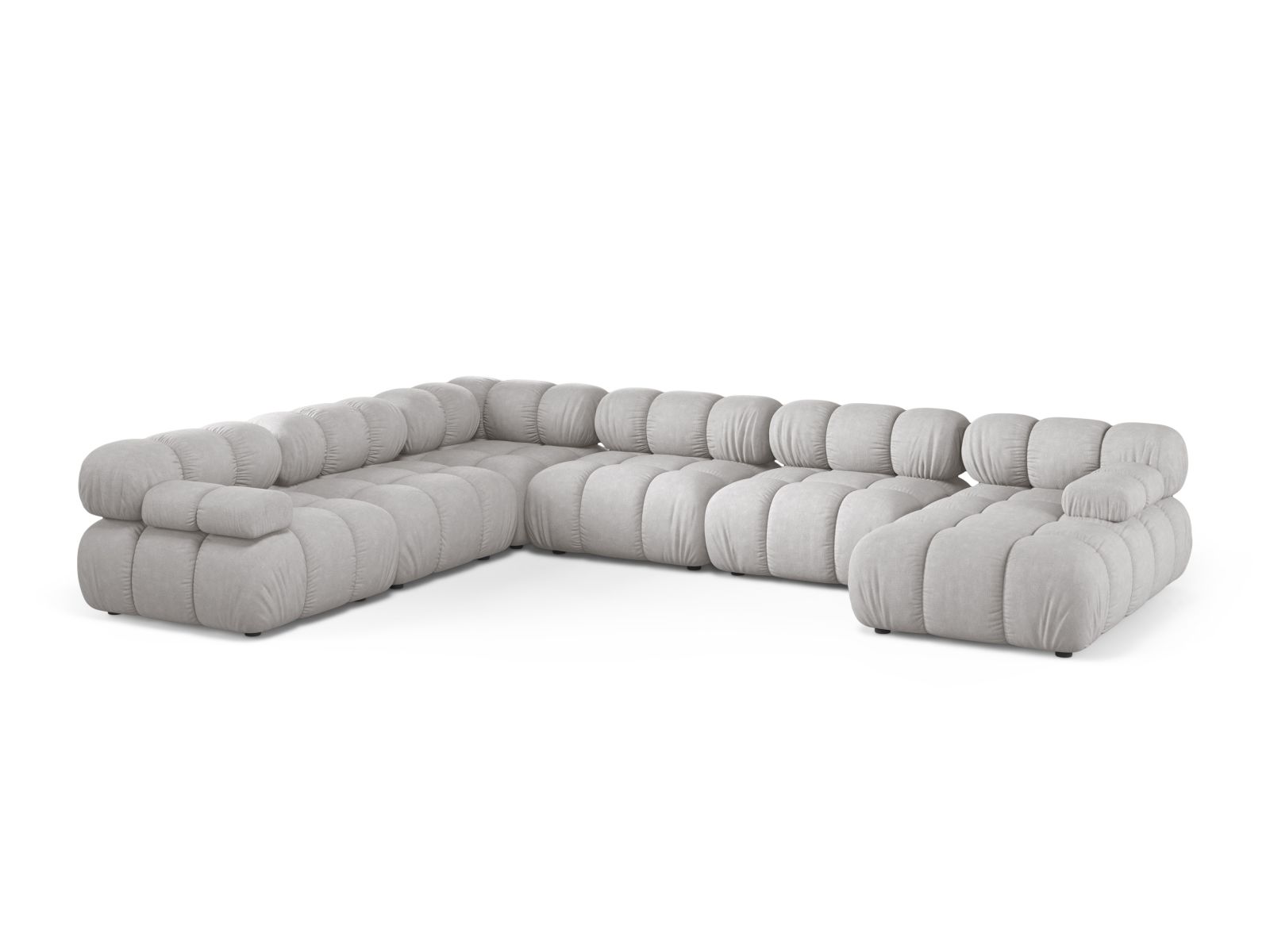 Modular Panoramic Left Corner Sofa, "Bellis", 8 Seats, 376x282x70