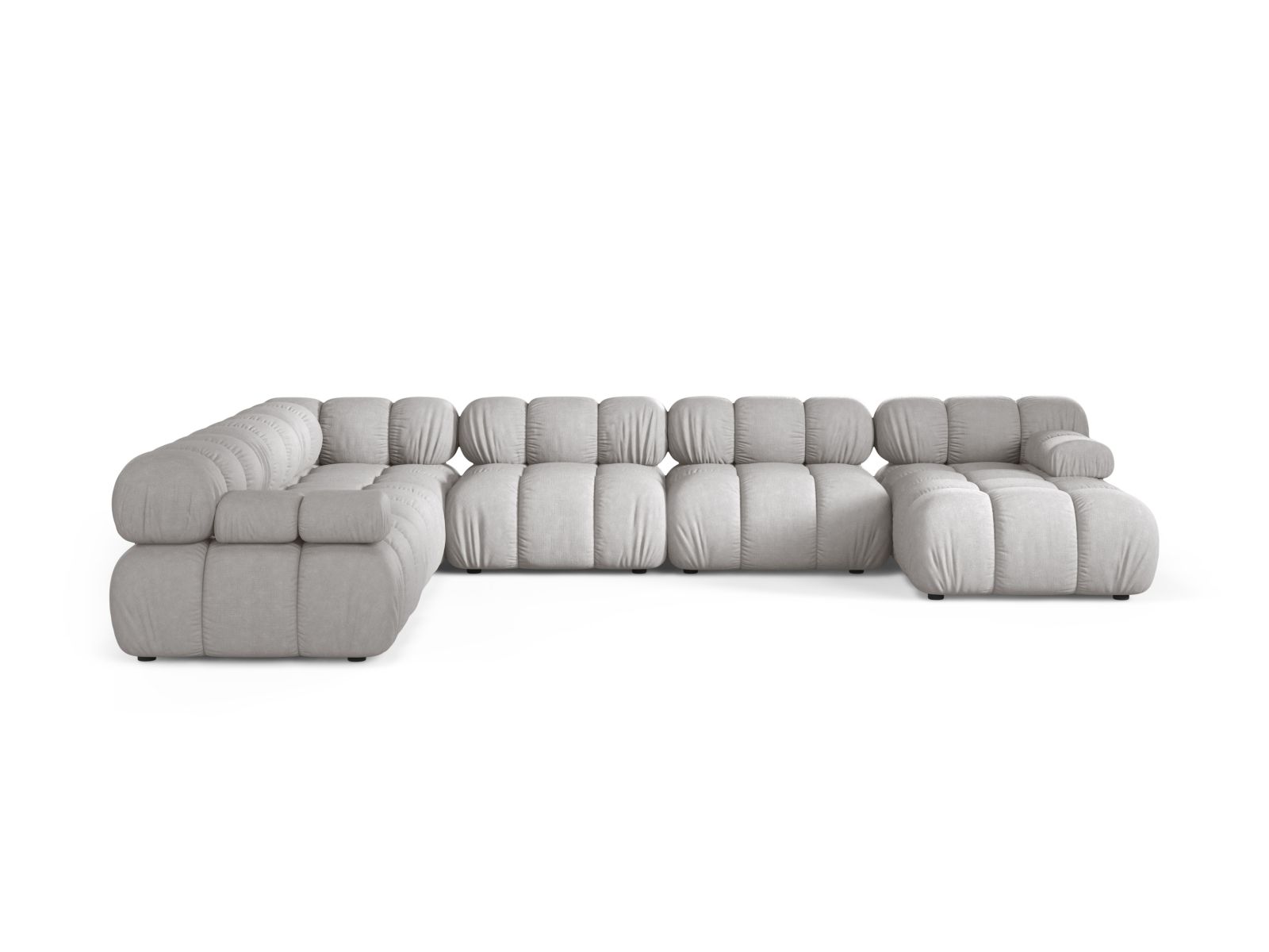 Modular Panoramic Left Corner Sofa, "Bellis", 8 Seats, 376x282x70
