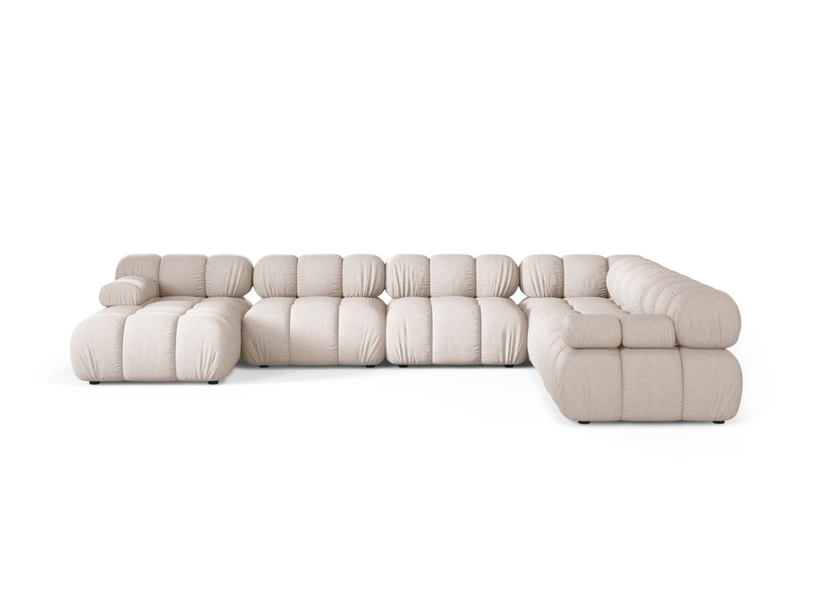 Modular Panoramic Right Corner Sofa, "Bellis", 8 Seats, 376x282x70