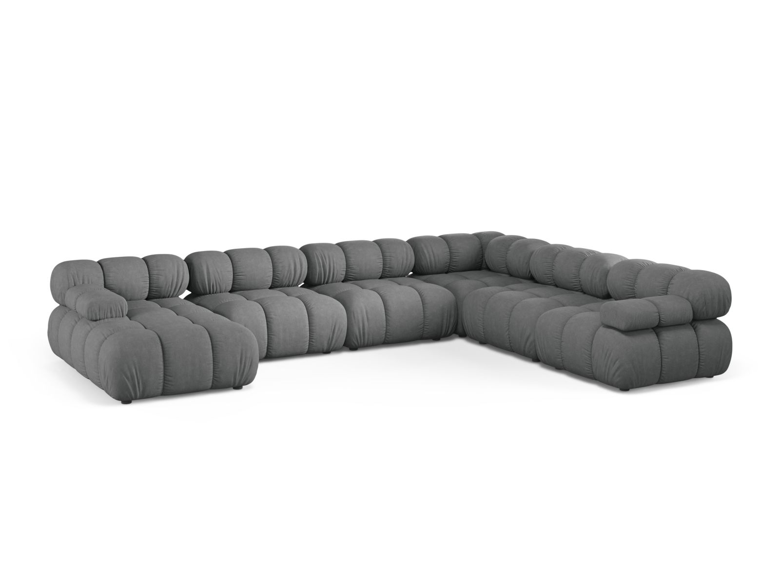 Modular Panoramic Right Corner Sofa, "Bellis", 8 Seats, 376x282x70