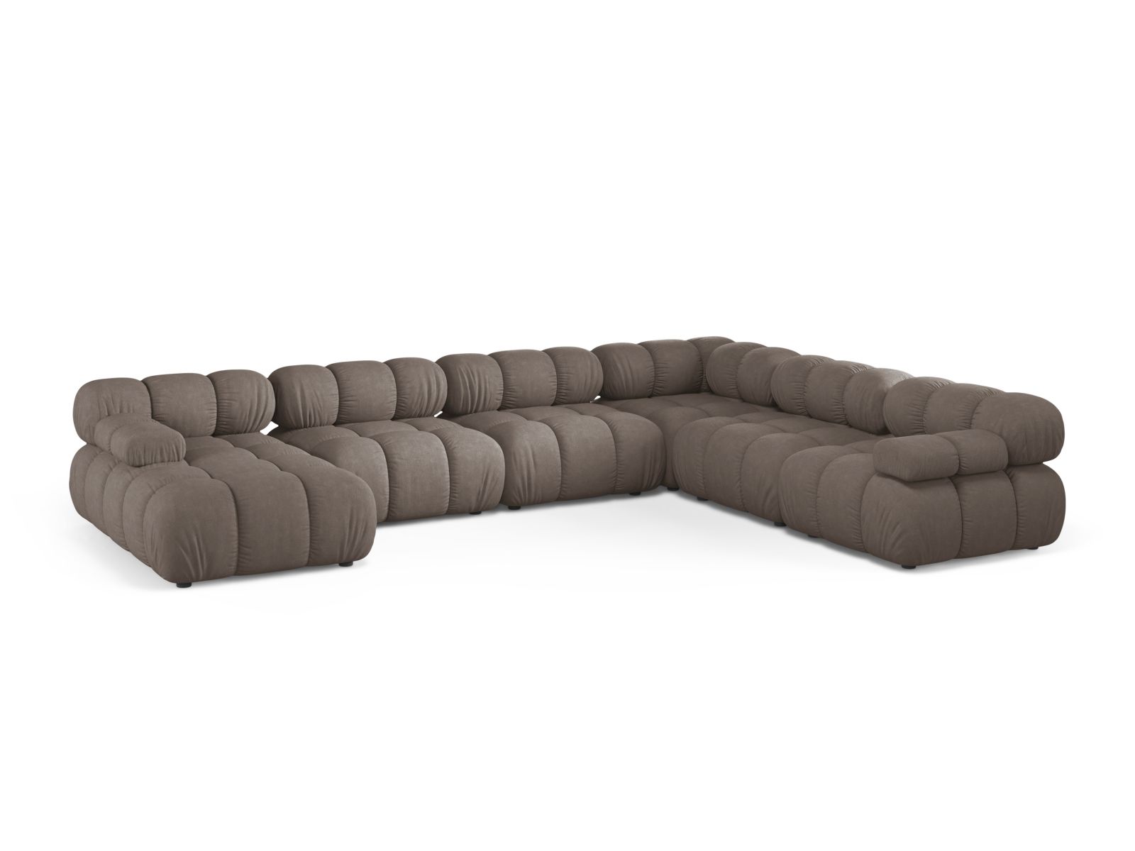 Modular Panoramic Right Corner Sofa, "Bellis", 8 Seats, 376x282x70