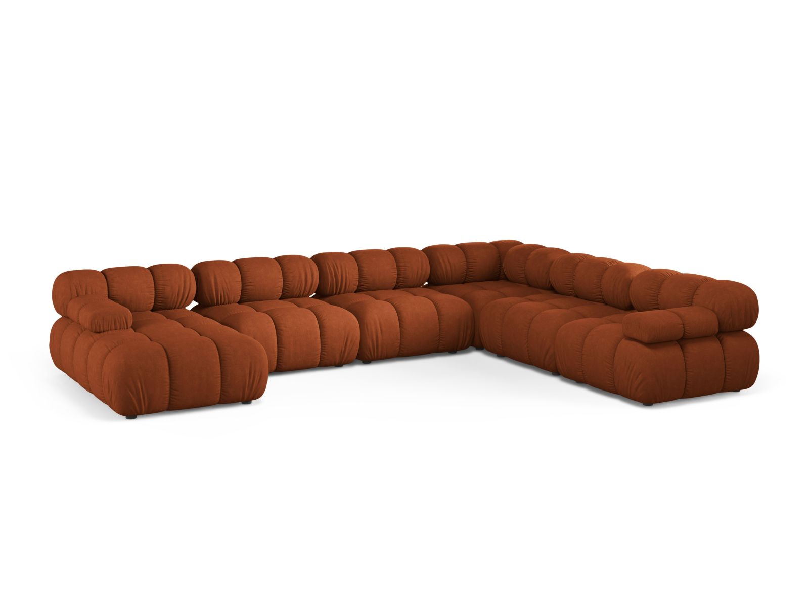 Modular Panoramic Right Corner Sofa, "Bellis", 8 Seats, 376x282x70