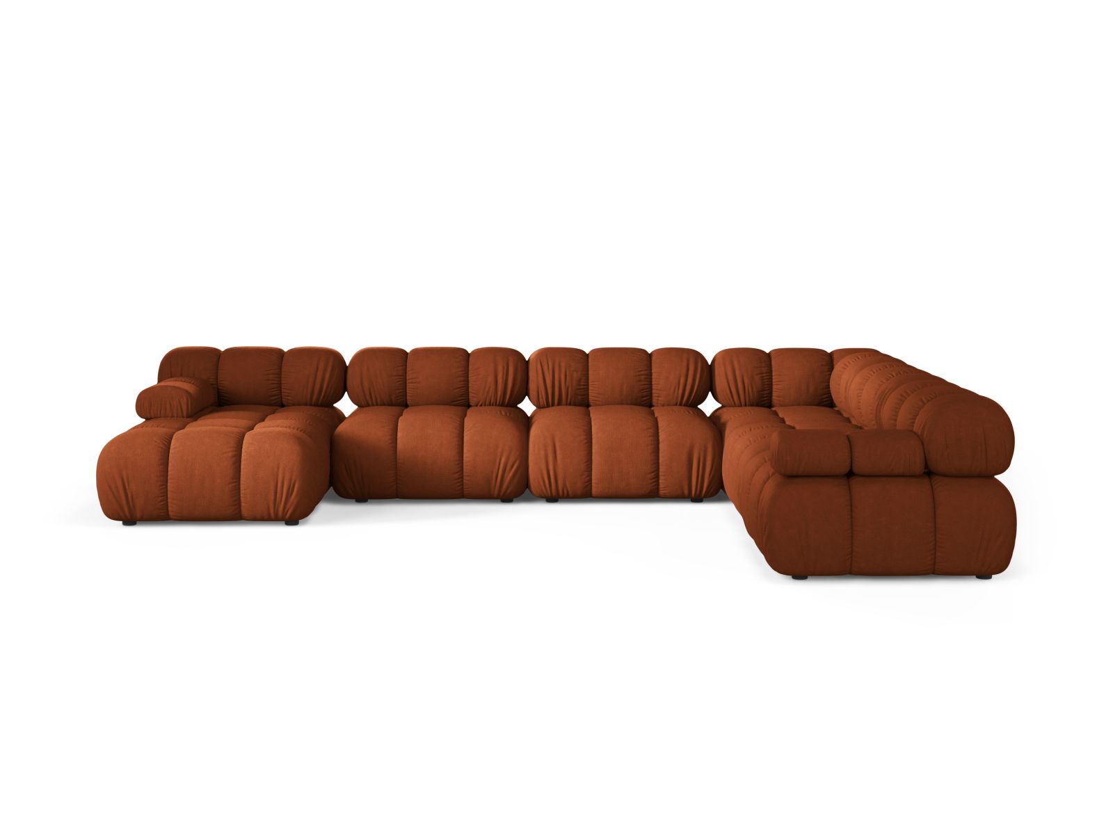 Modular Panoramic Right Corner Sofa, "Bellis", 8 Seats, 376x282x70