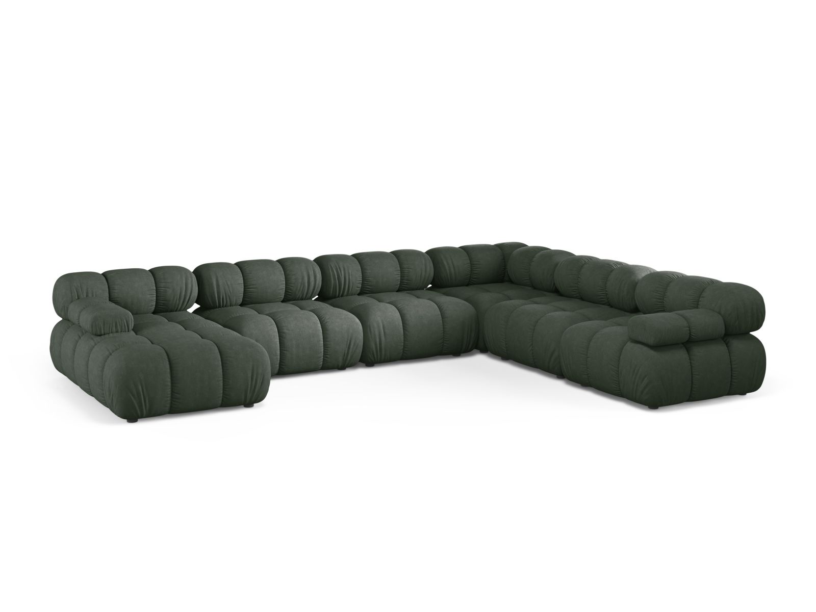 Modular Panoramic Right Corner Sofa, "Bellis", 8 Seats, 376x282x70