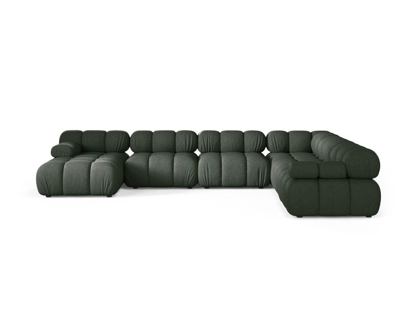 Modular Panoramic Right Corner Sofa, "Bellis", 8 Seats, 376x282x70