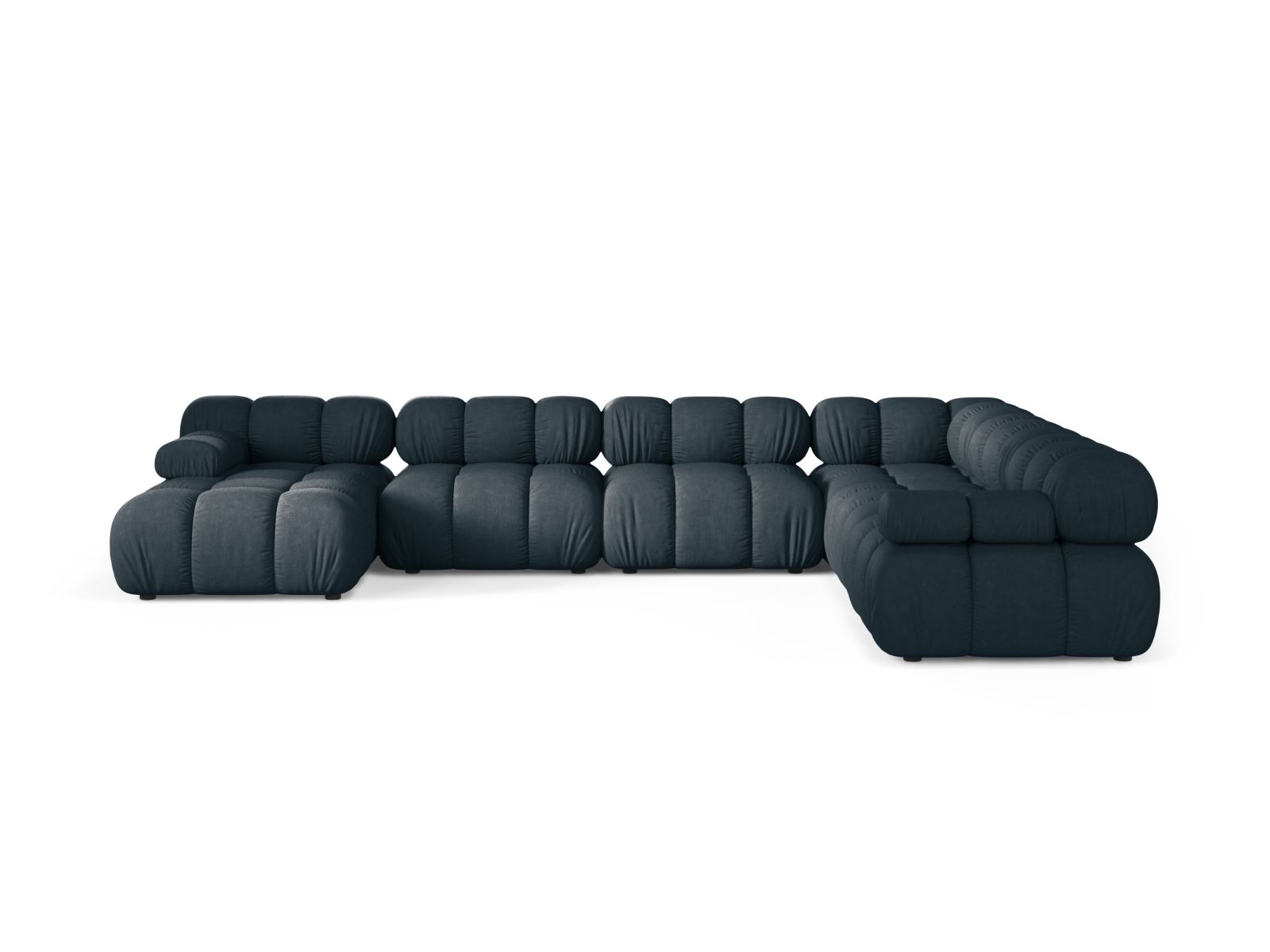 Modular Panoramic Right Corner Sofa, "Bellis", 8 Seats, 376x282x70