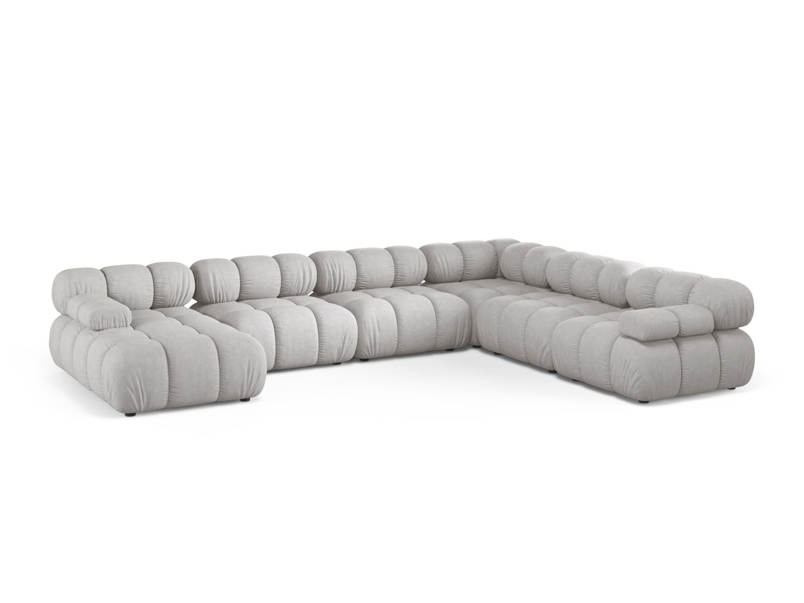 Modular Panoramic Right Corner Sofa, "Bellis", 8 Seats, 376x282x70