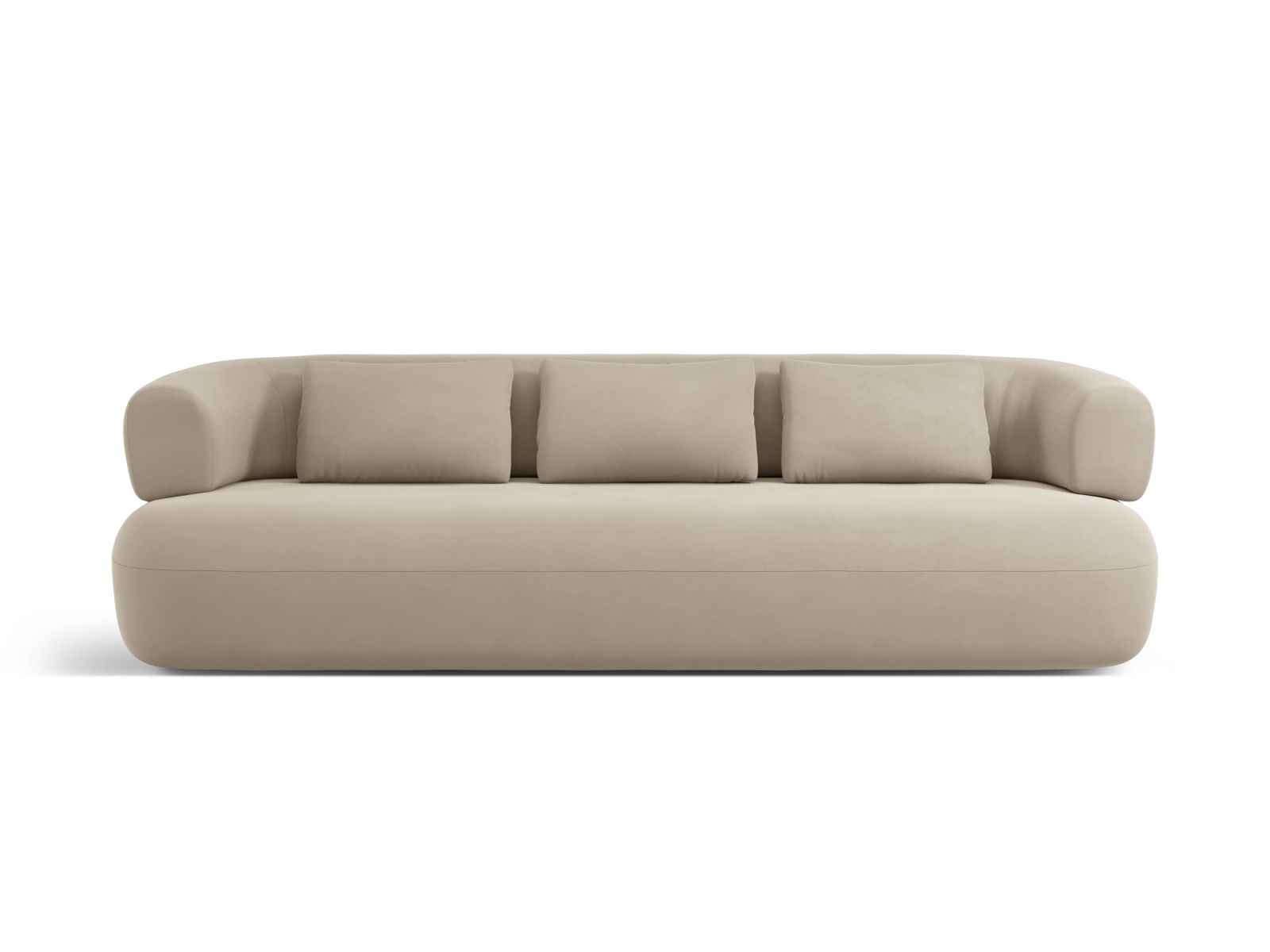 Velvet Sofa, "Jenny", 3 Seats, 200x90x73