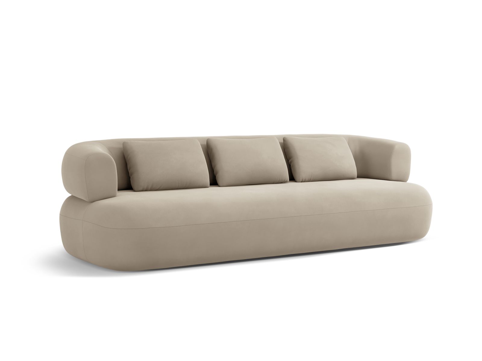 Velvet Sofa, "Jenny", 3 Seats, 200x90x73