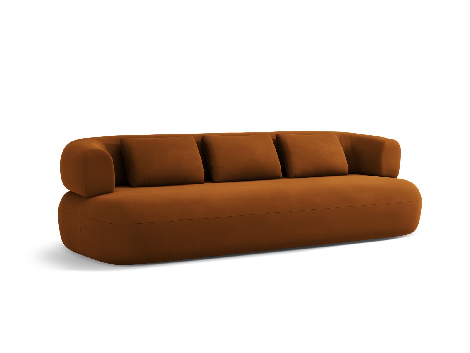 Velvet Sofa, "Jenny", 3 Seats, 200x90x73