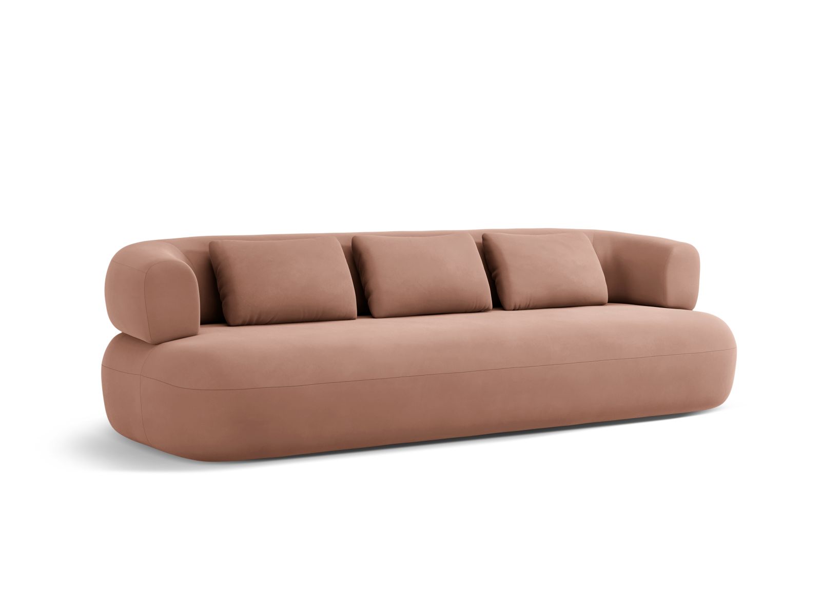Velvet Sofa, "Jenny", 3 Seats, 200x90x73