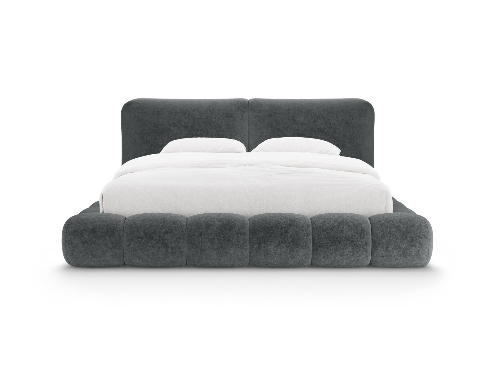 Storage Bed With Headboard, "Solange", 182x236x90