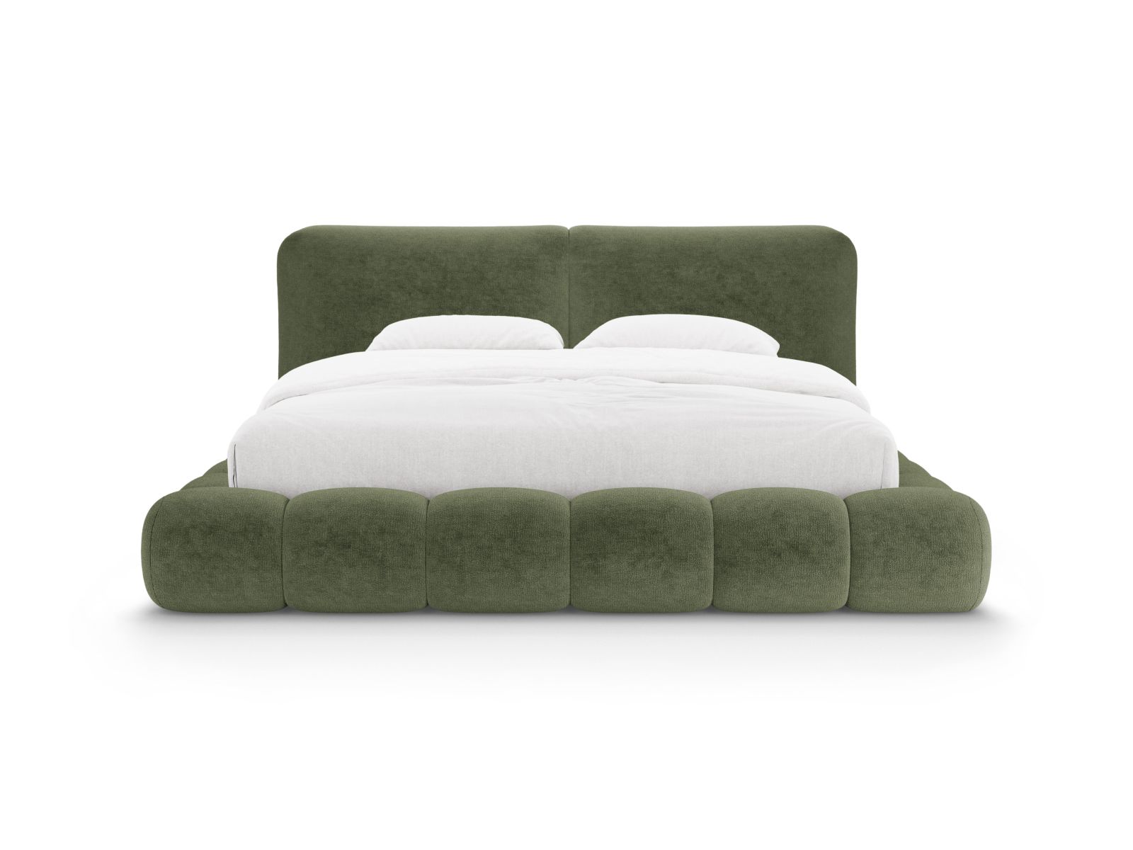 Storage Bed With Headboard, "Solange", 202x236x90