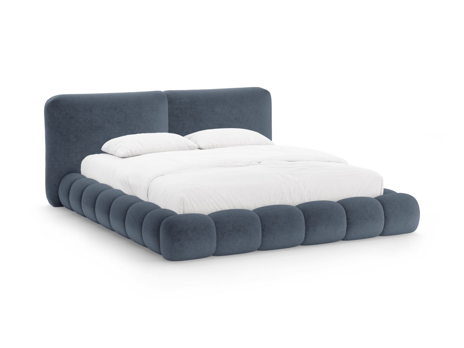 Storage Bed With Headboard, "Solange", 202x236x90